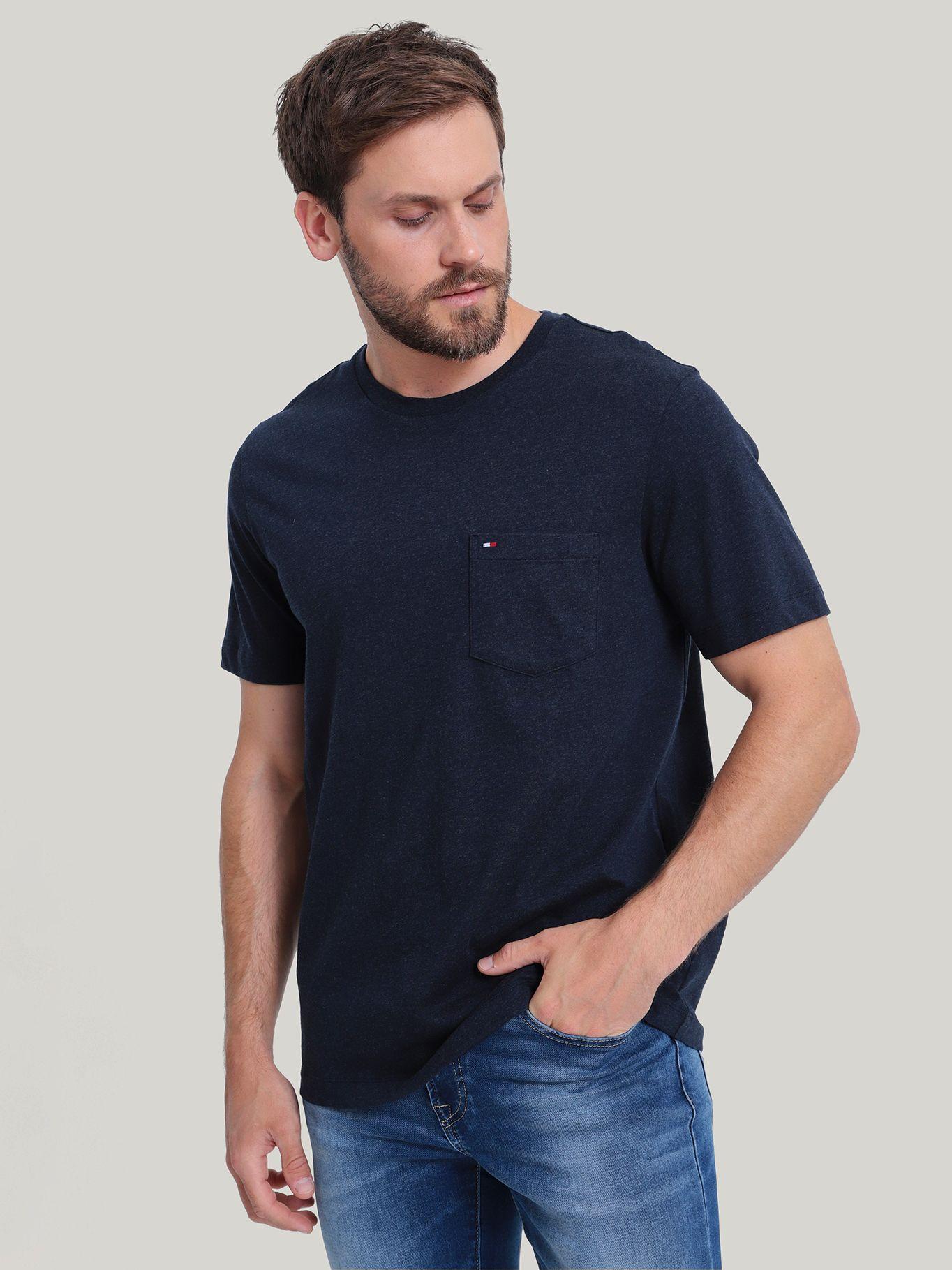 Polera Essential Bolsillo Frontal Azul Tommy Hilfiger-0