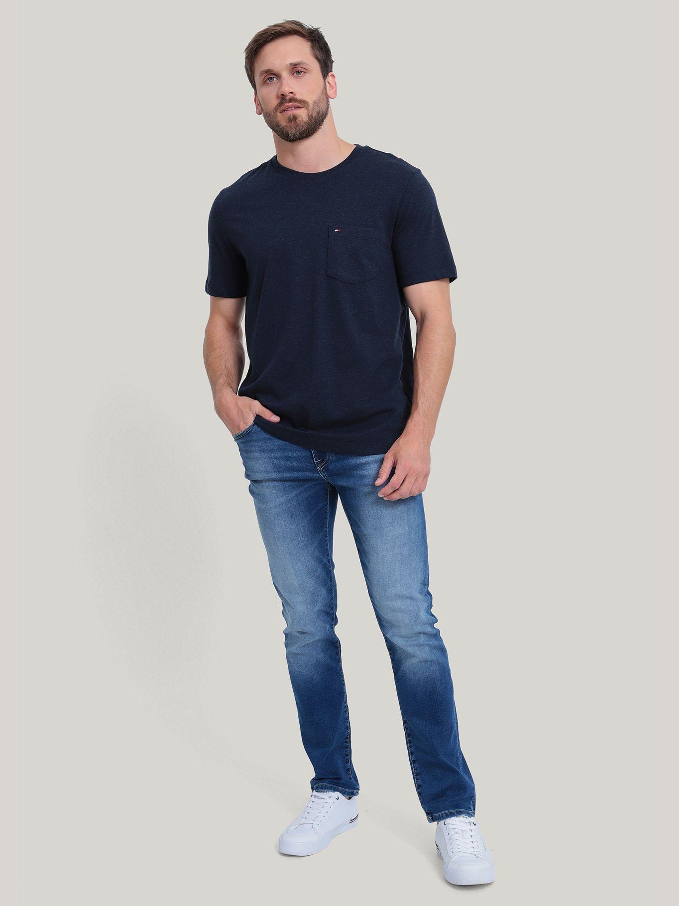 Polera Essential Bolsillo Frontal Azul Tommy Hilfiger-1