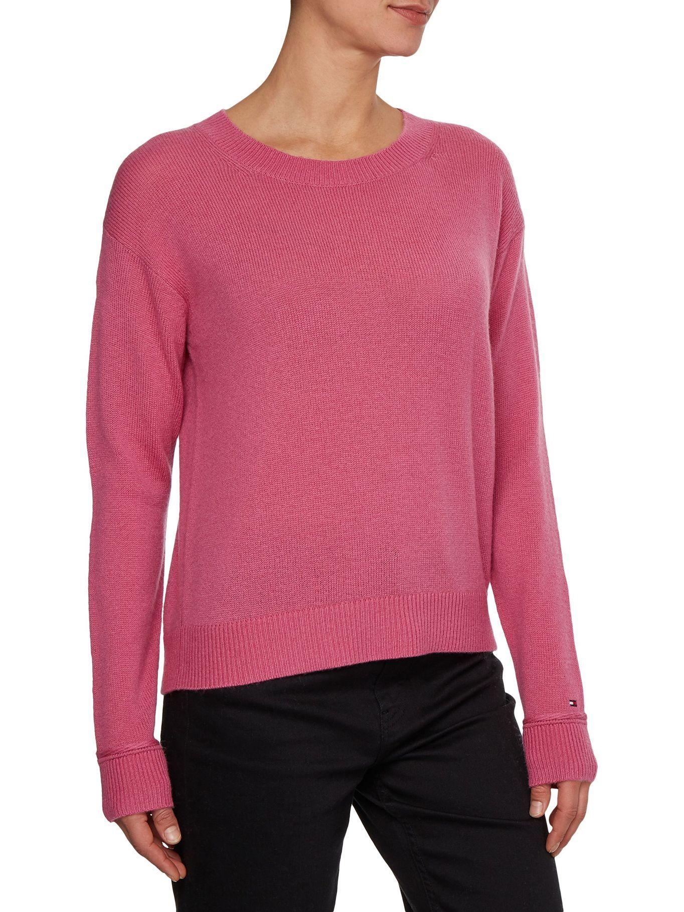 Sweater De Lana Suave C-Neck Rosado Tommy Hilfiger-2