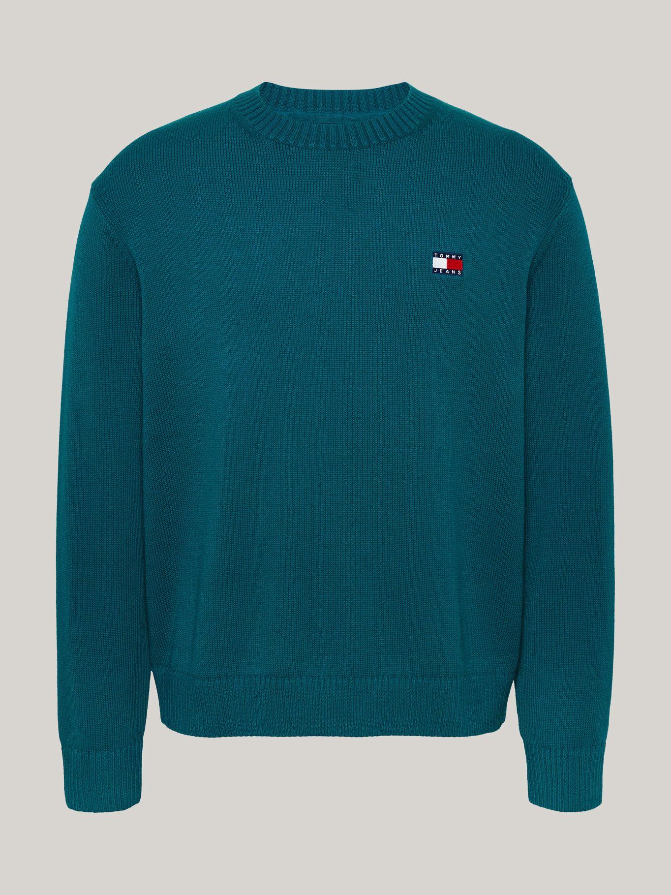 Sweater Con Logo De Parche Verde Tommy Hilfiger-4