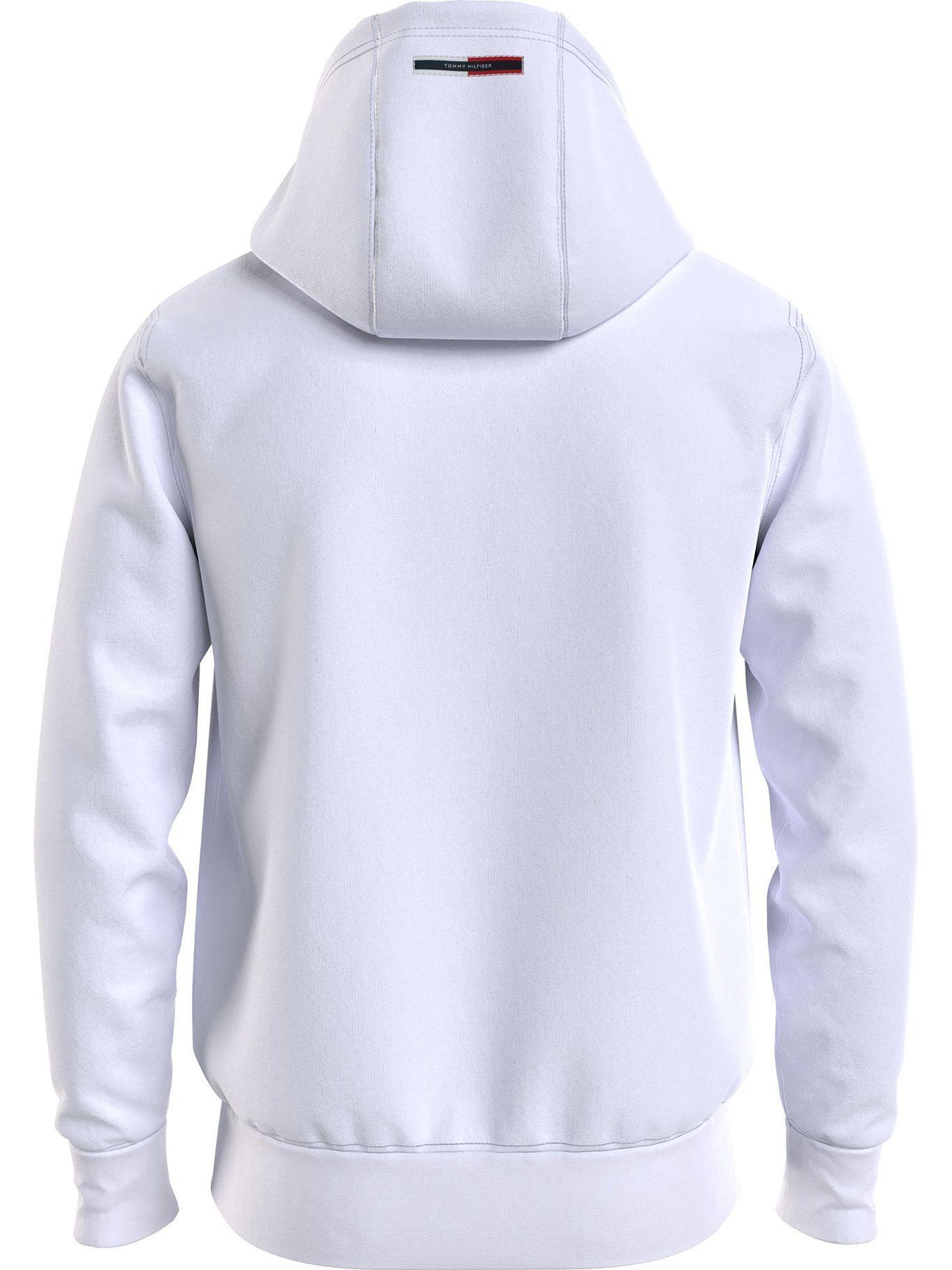 Polerón Signature Zip Blanco Tommy Hilfiger JN2-1