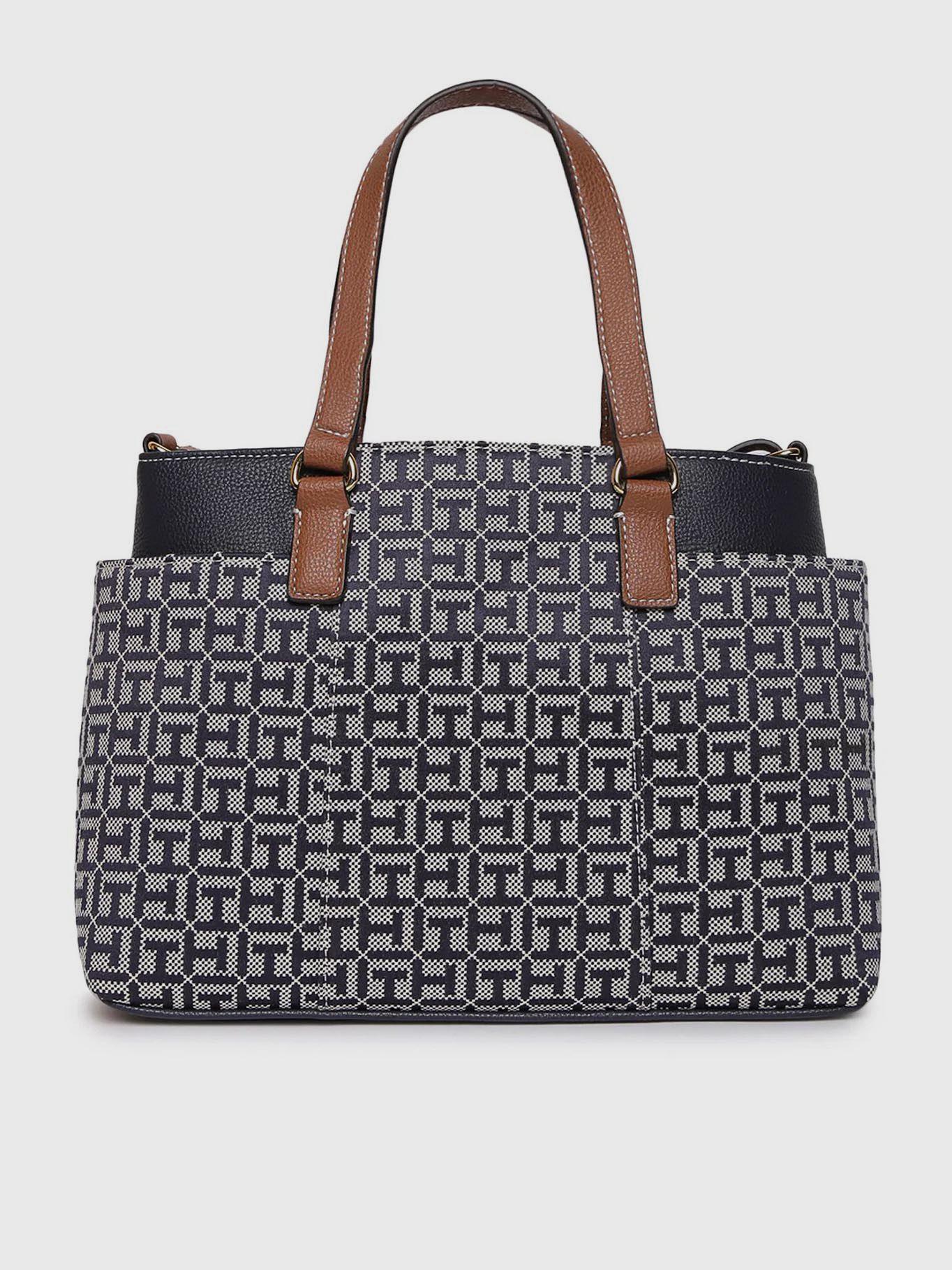 Cartera Satchel Monogram Azul Tommy Hilfiger-1