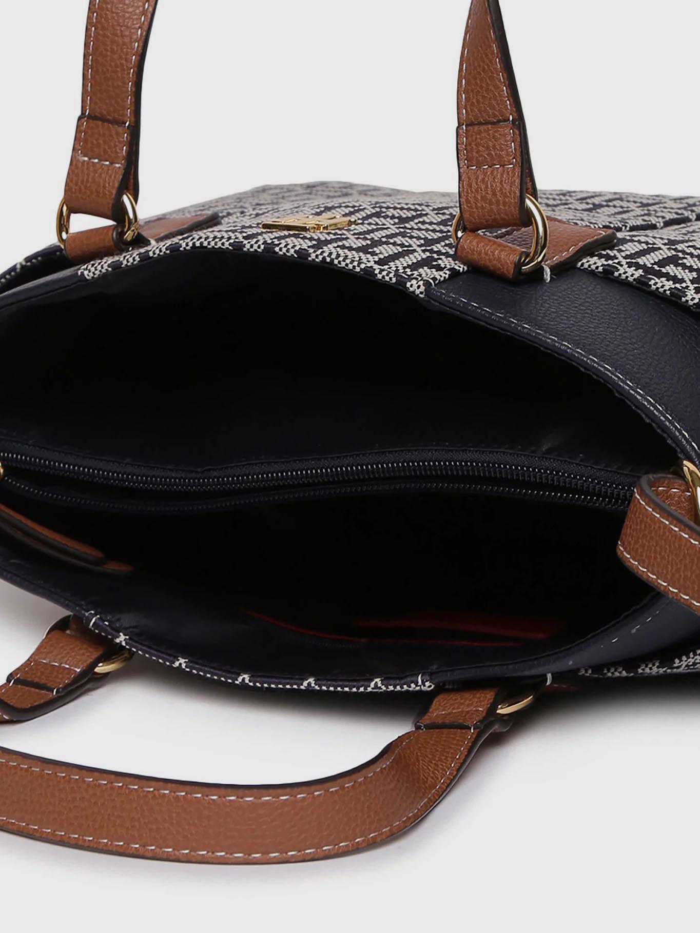 Cartera Satchel Monogram Azul Tommy Hilfiger-3