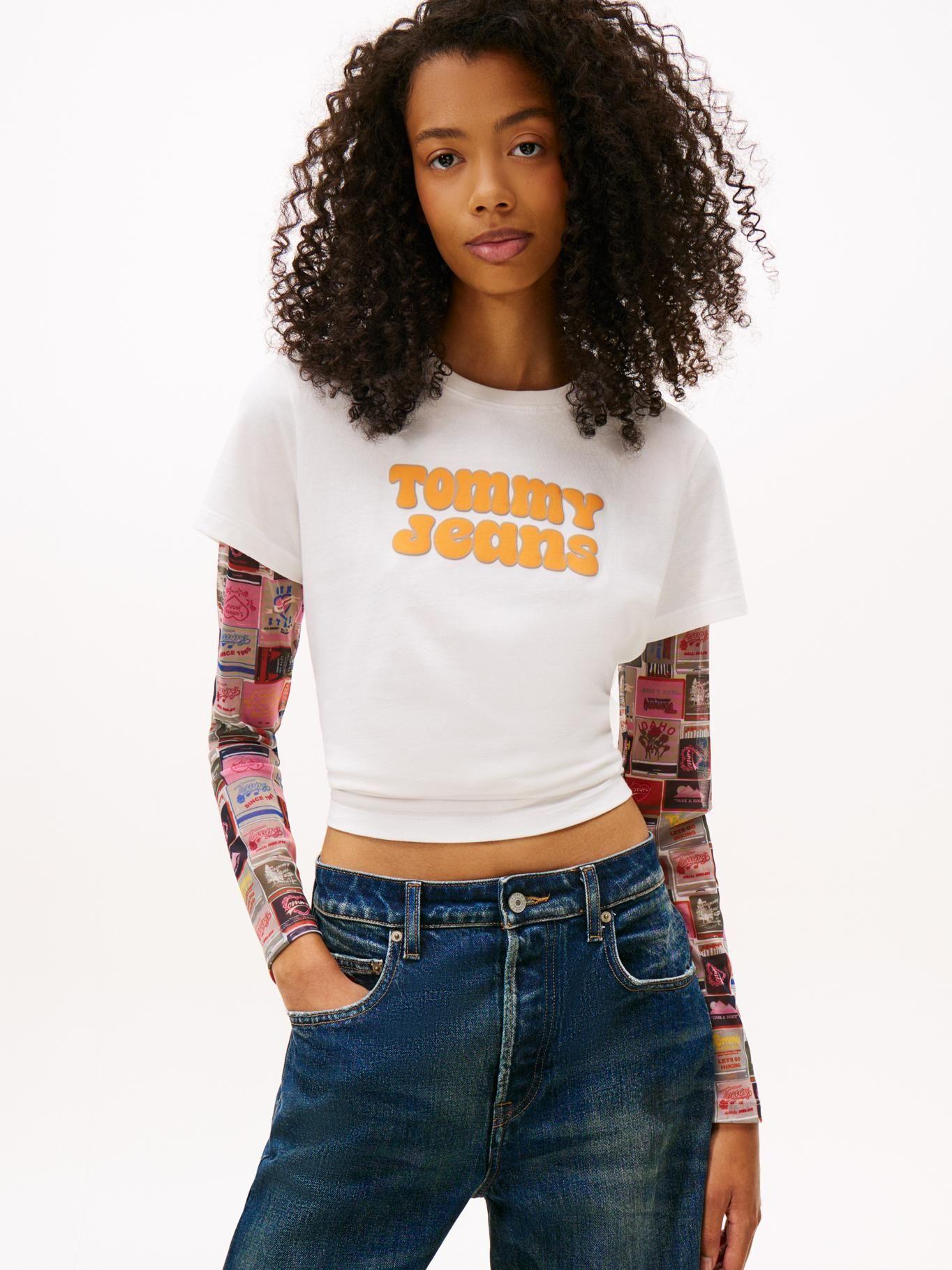 Polera Essential Logo Regular YBL Blanco Tommy Jeans-0