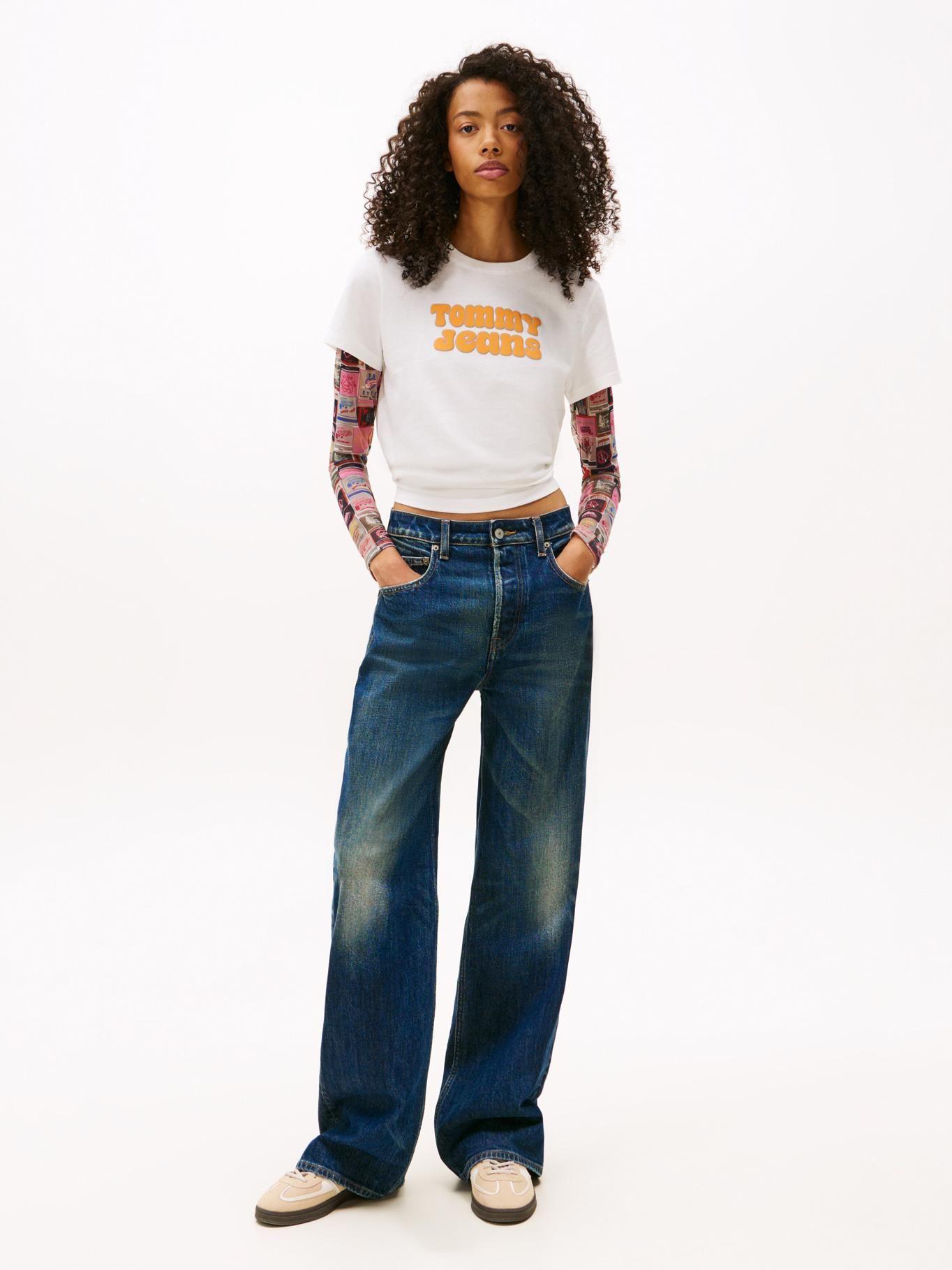 Polera Essential Logo Regular YBL Blanco Tommy Jeans-1
