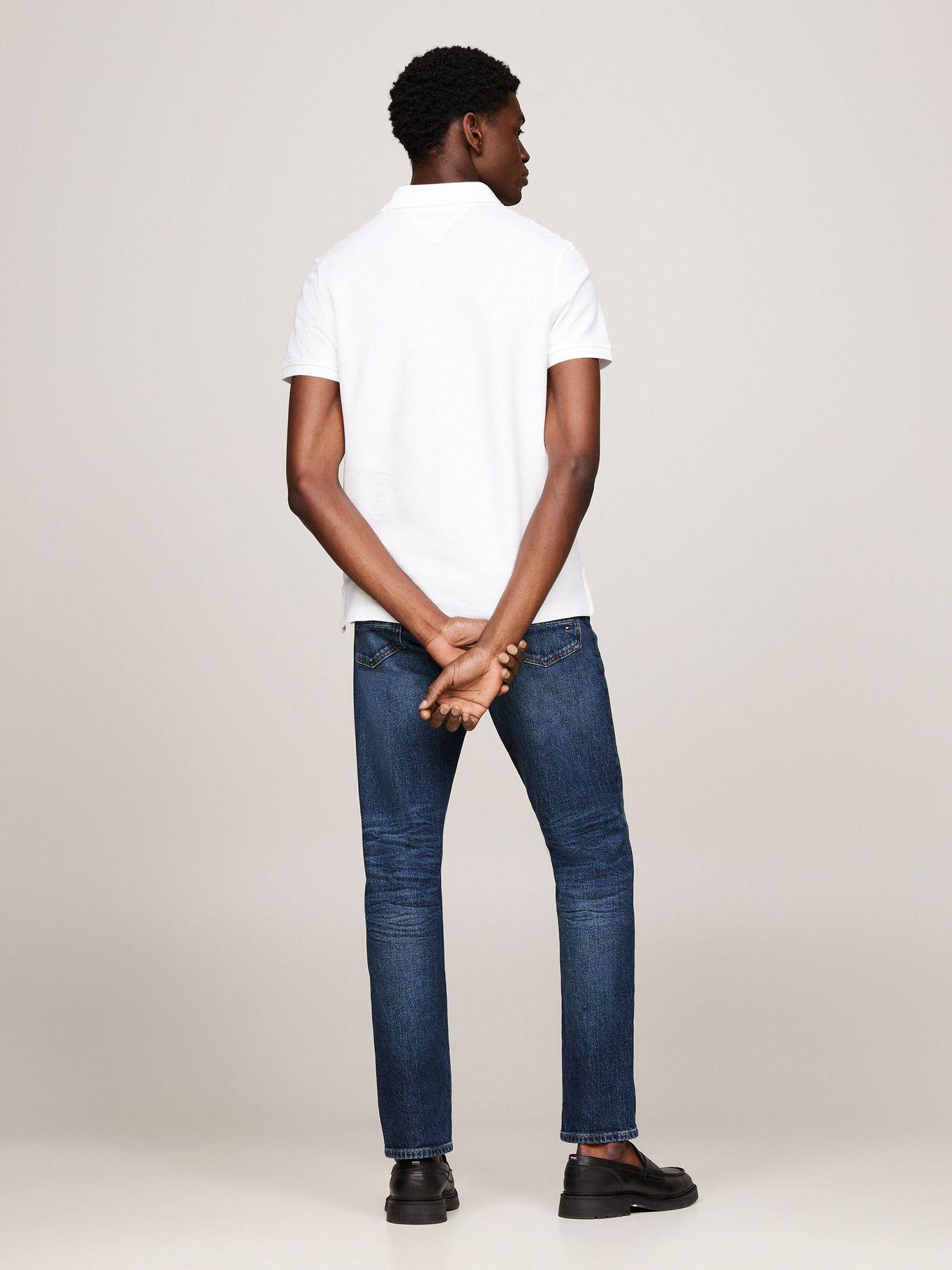 Polo Con Logo En Cadeneta Blanco Tommy Hilfiger-2