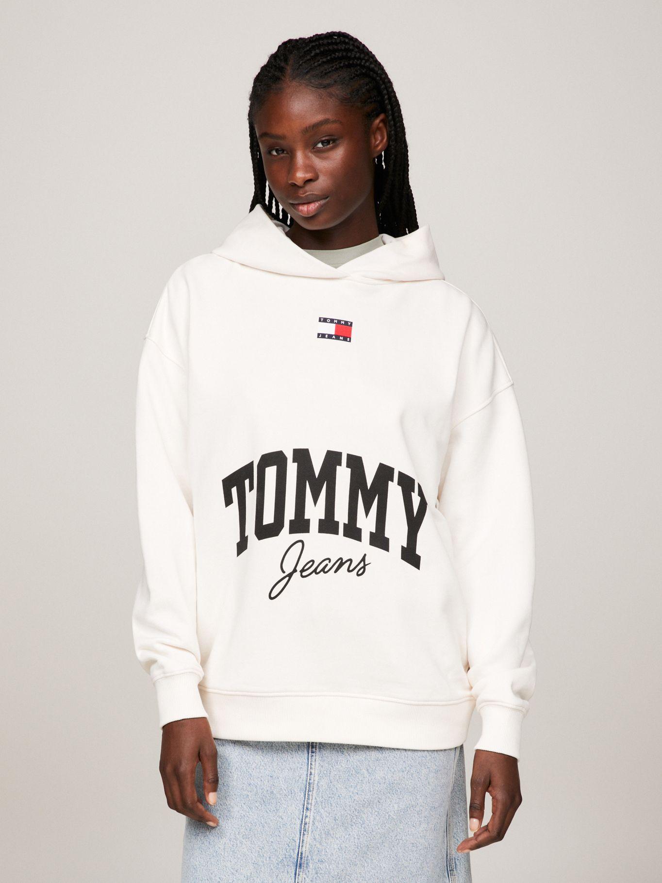 Polerón Hoodie Oversize College Blanco Tommy Jeans-0