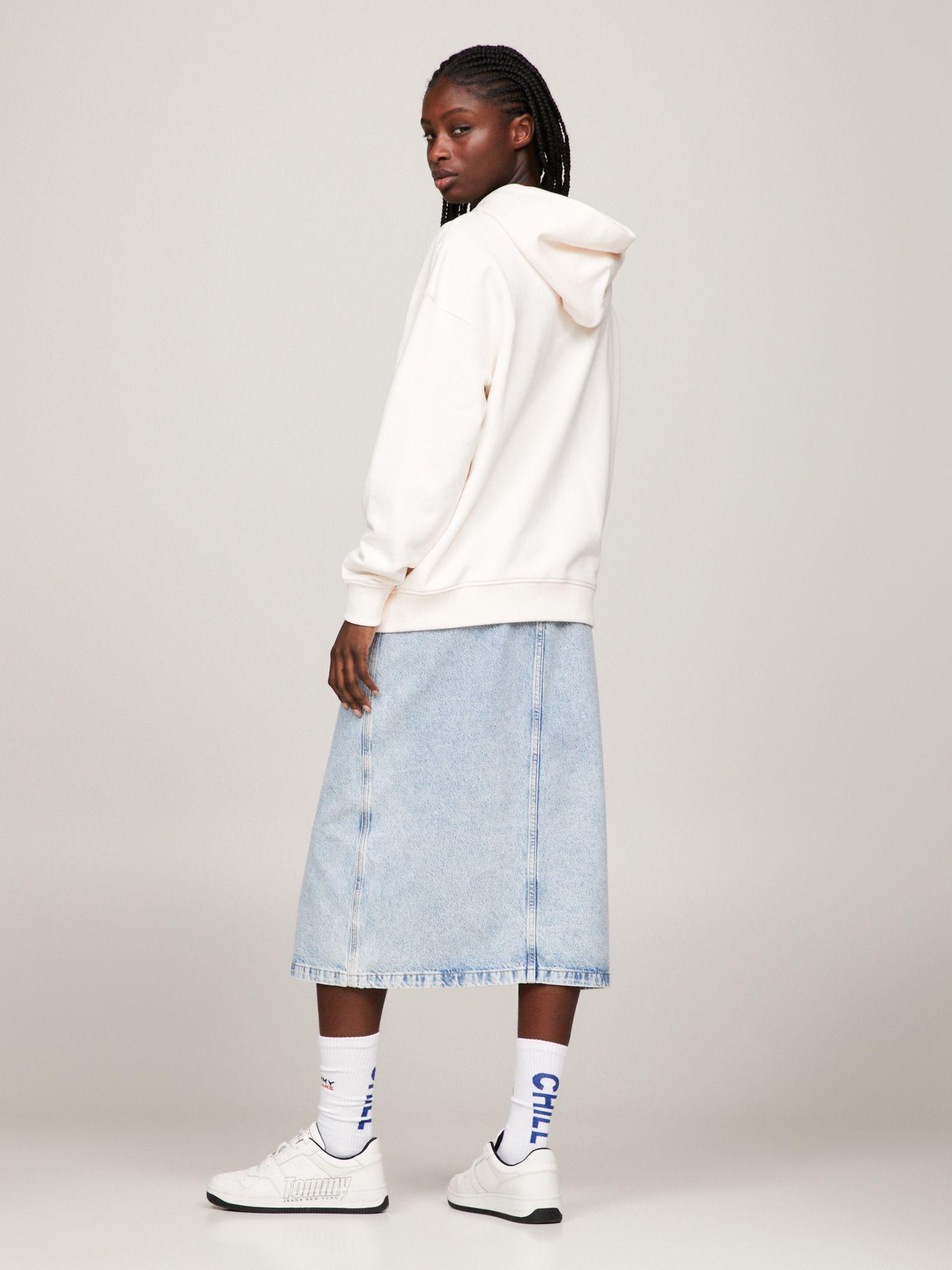 Polerón Hoodie Oversize College Blanco Tommy Jeans-2