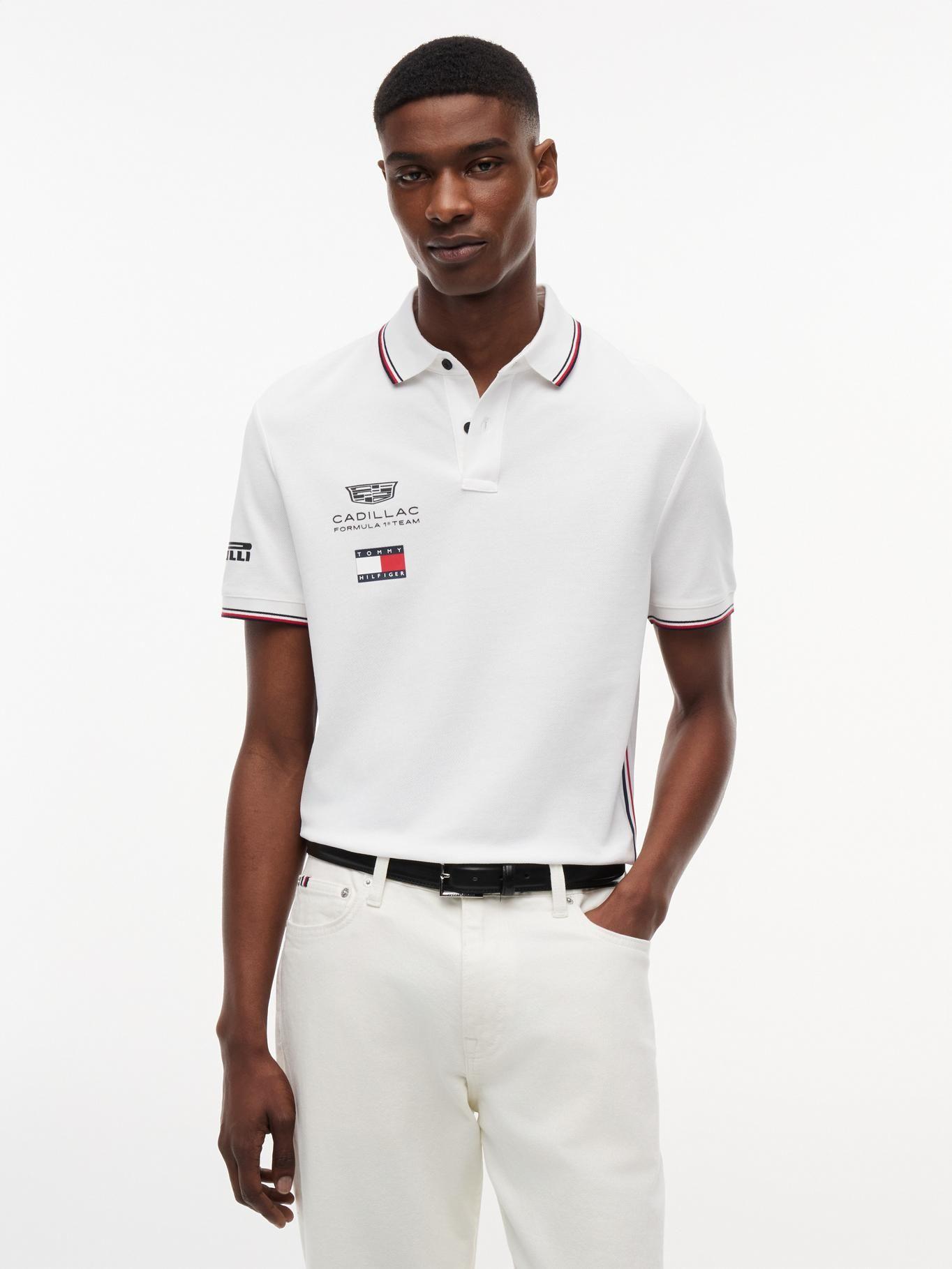 Polo Unisex TH x Cadillac F1 Blanco Tommy Hilfiger-0