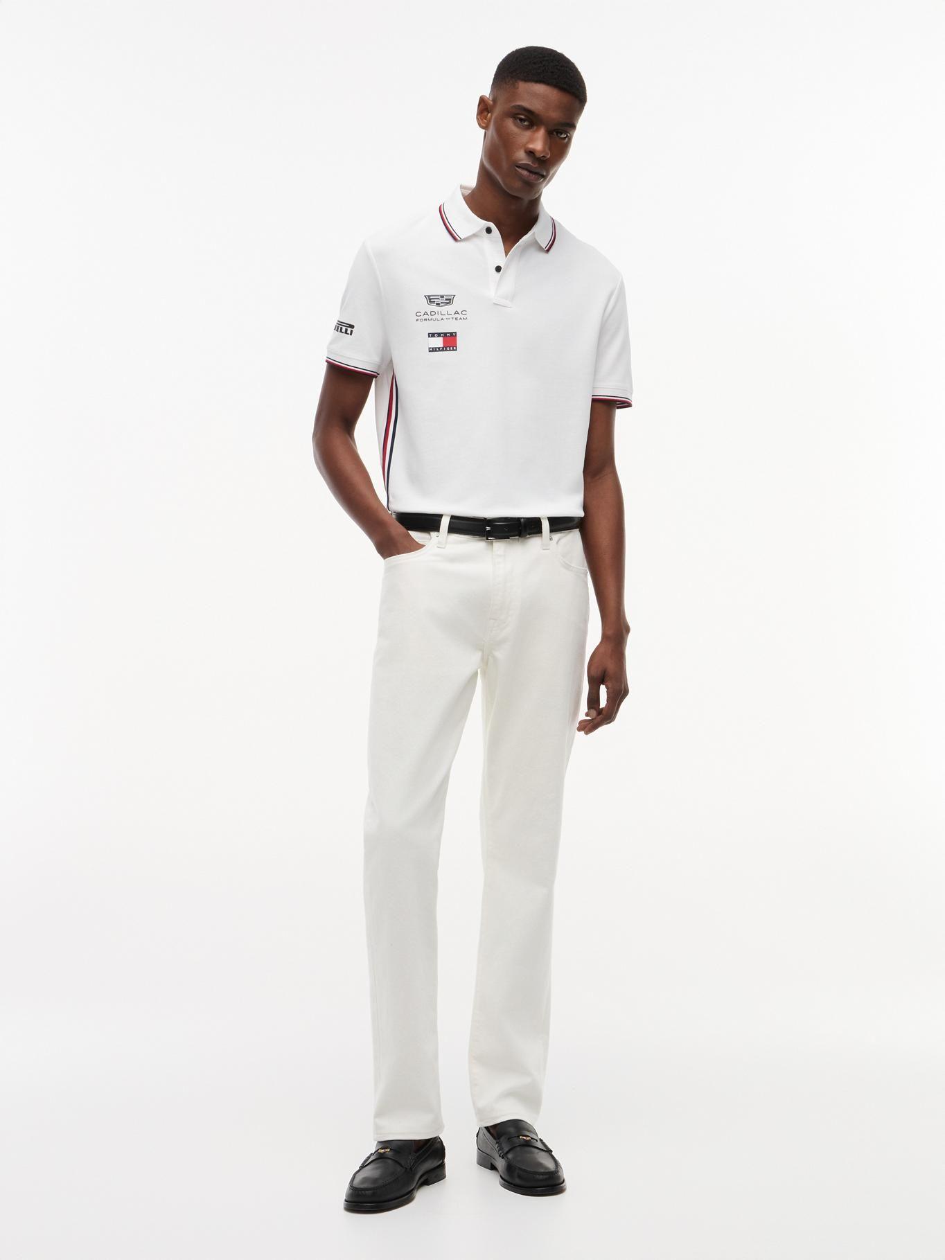 Polo Unisex TH x Cadillac F1 Blanco Tommy Hilfiger-2