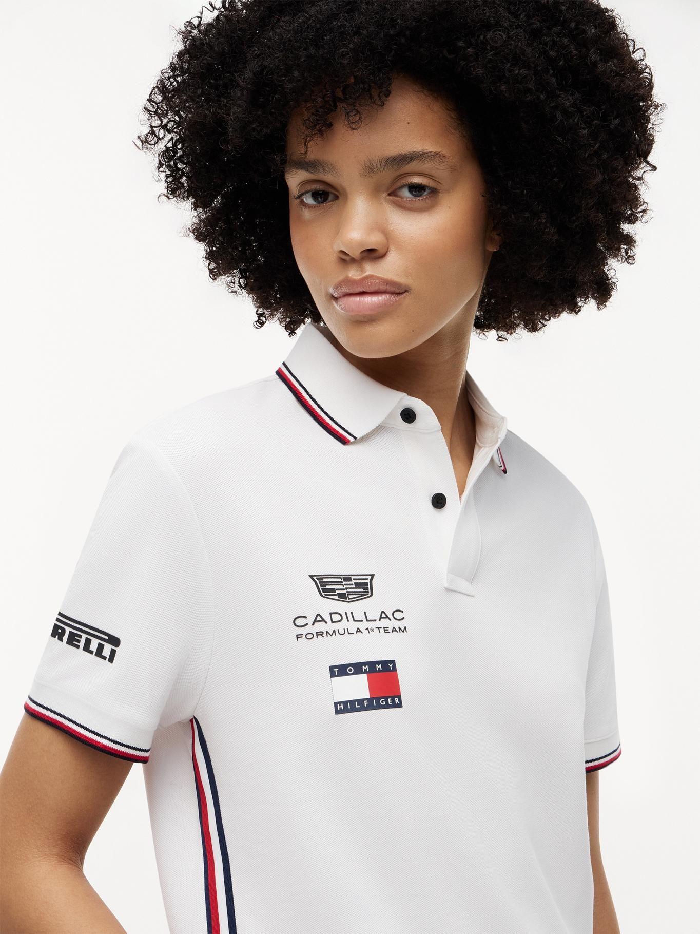 Polo Unisex TH x Cadillac F1 Blanco Tommy Hilfiger-7