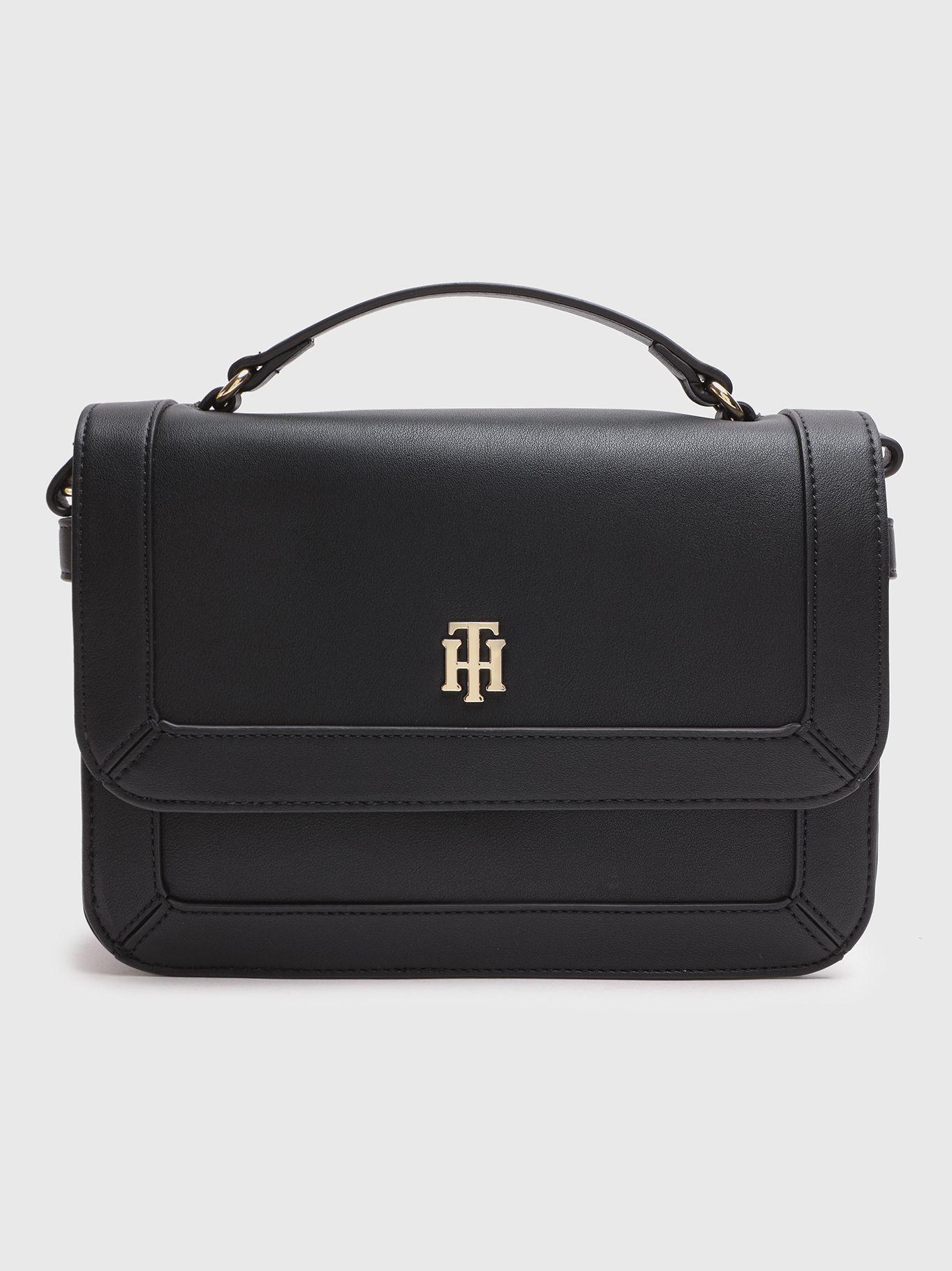 Bolso Bandolera Con Solapa Negro Tommy Hilfiger-0