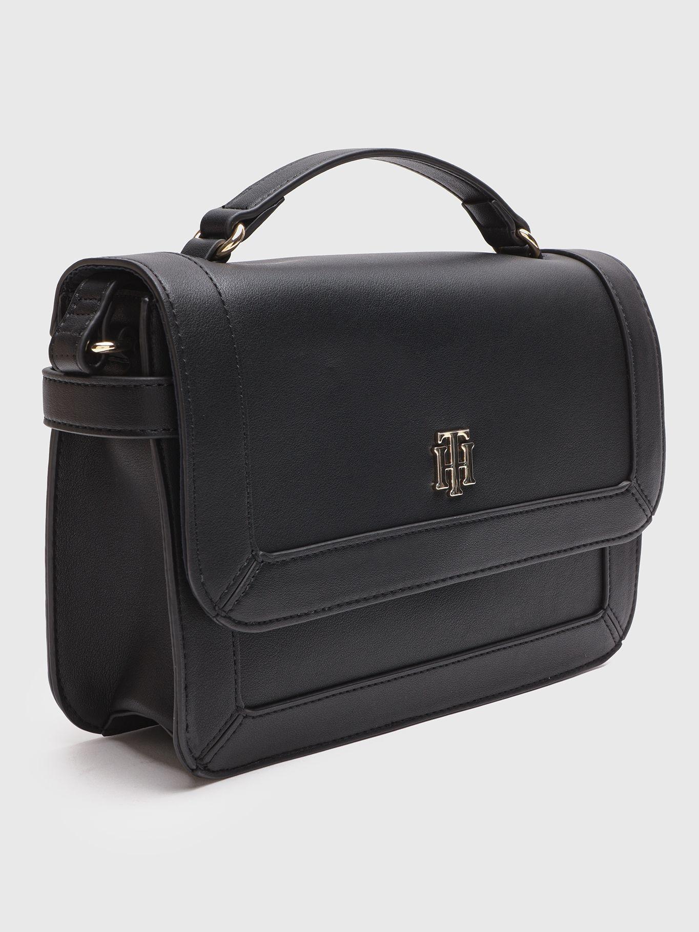 Bolso Bandolera Con Solapa Negro Tommy Hilfiger-2