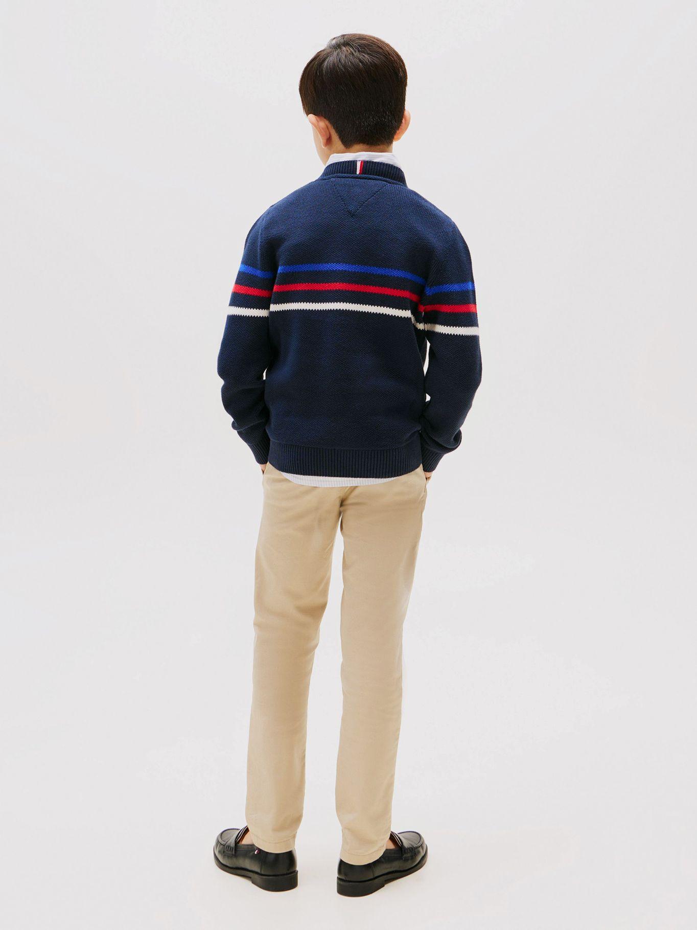 Sweater De Rayas Texturizadas Azul Tommy Hilfiger-2