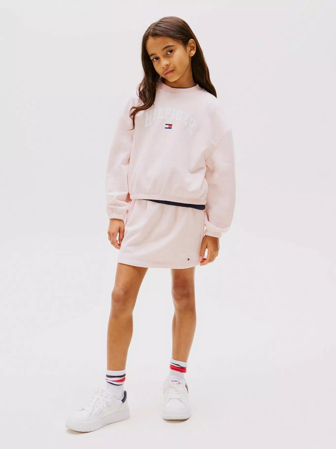 Polerón Universitario Amplio Rosado Tommy Hilfiger-1