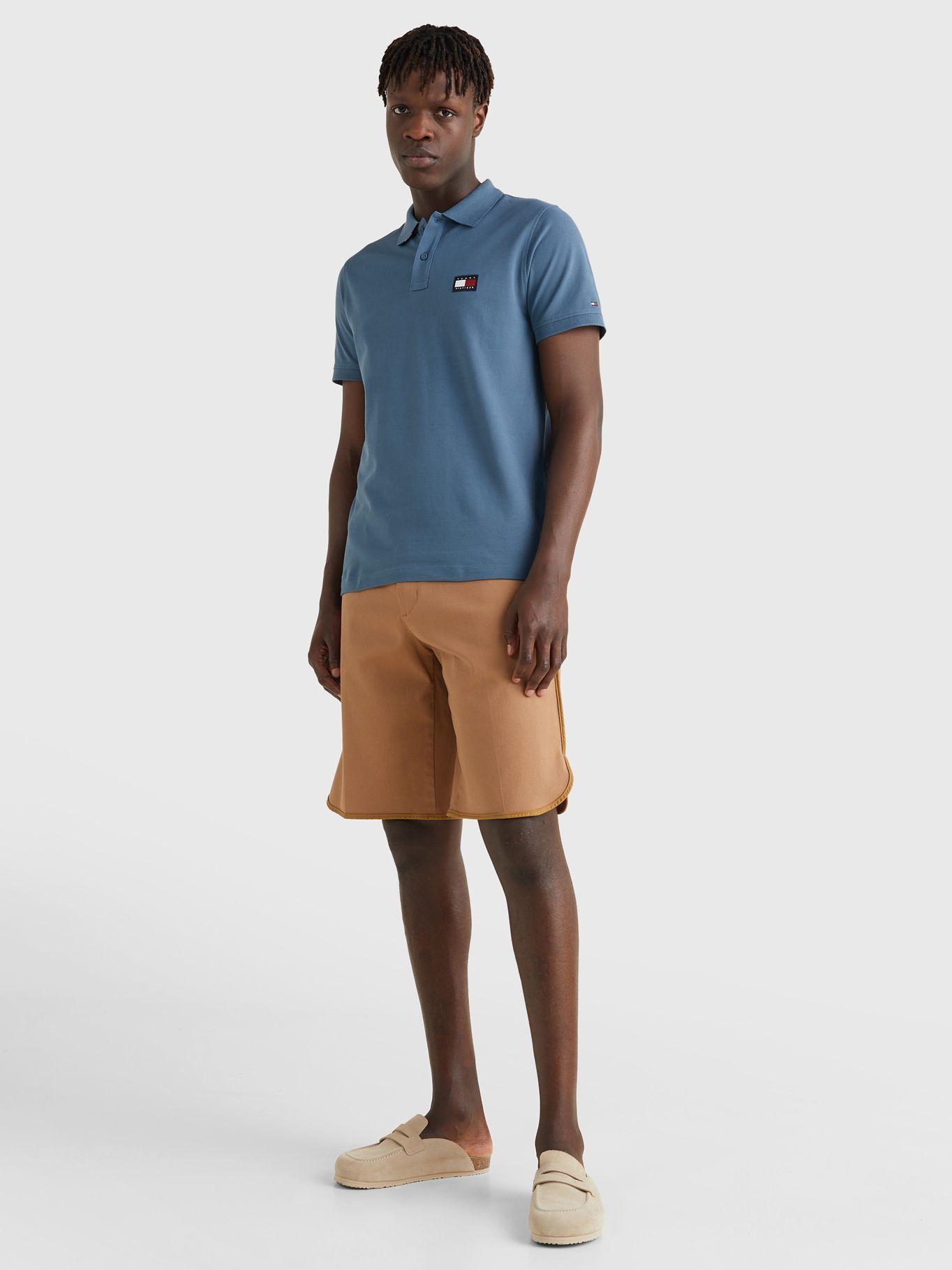 Polo Diseño Stipe El Cuello Slim Fit Azul Tommy Hilfiger-1