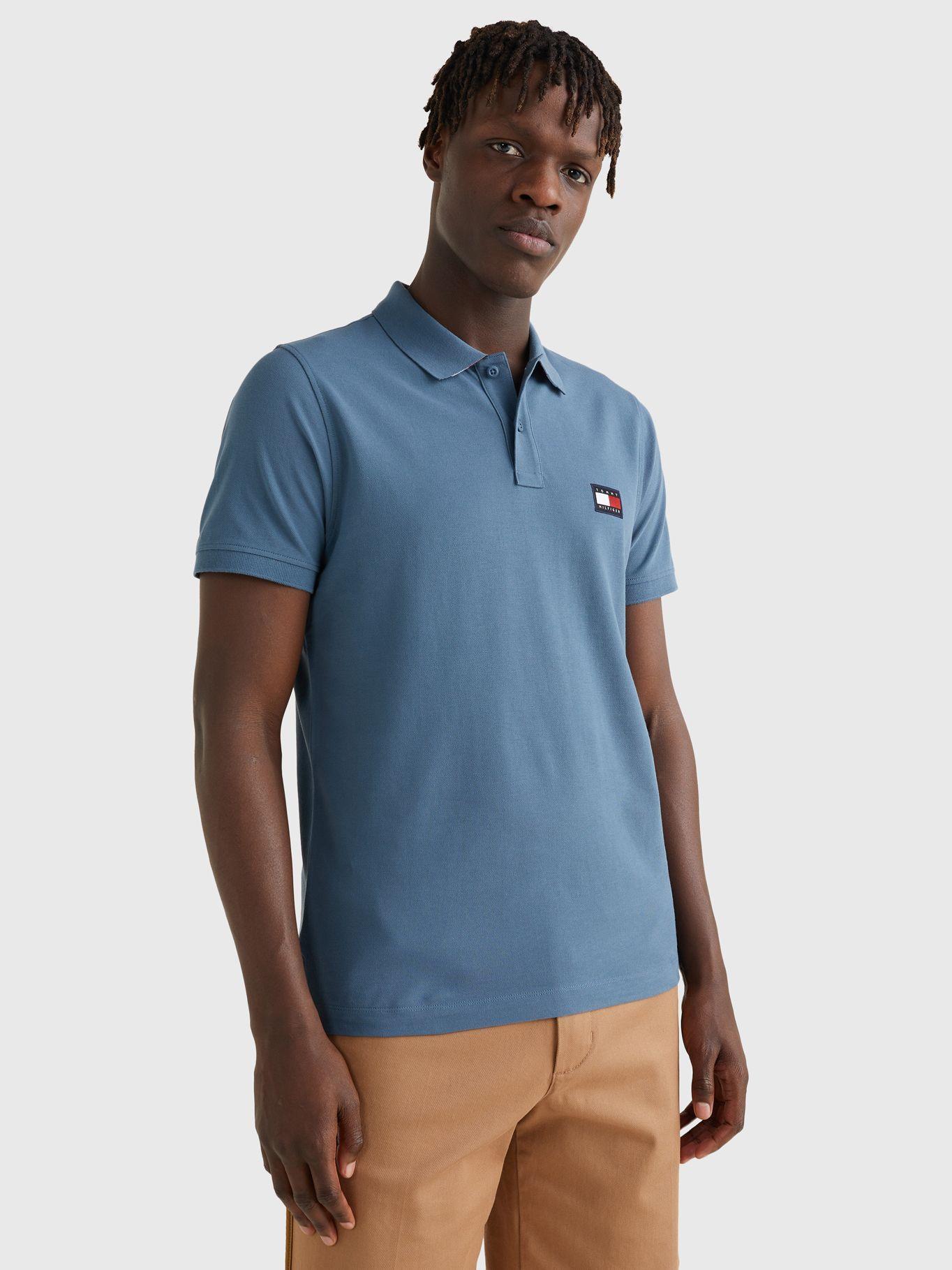 Polo Diseño Stipe El Cuello Slim Fit Azul Tommy Hilfiger-0