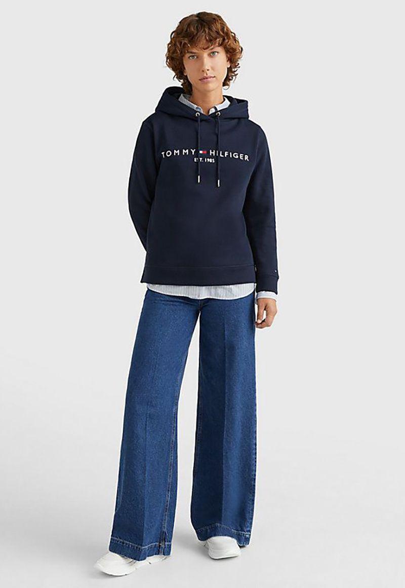 Polerón Hoodie Essential Con Logo Azul Tommy Hilfiger-1