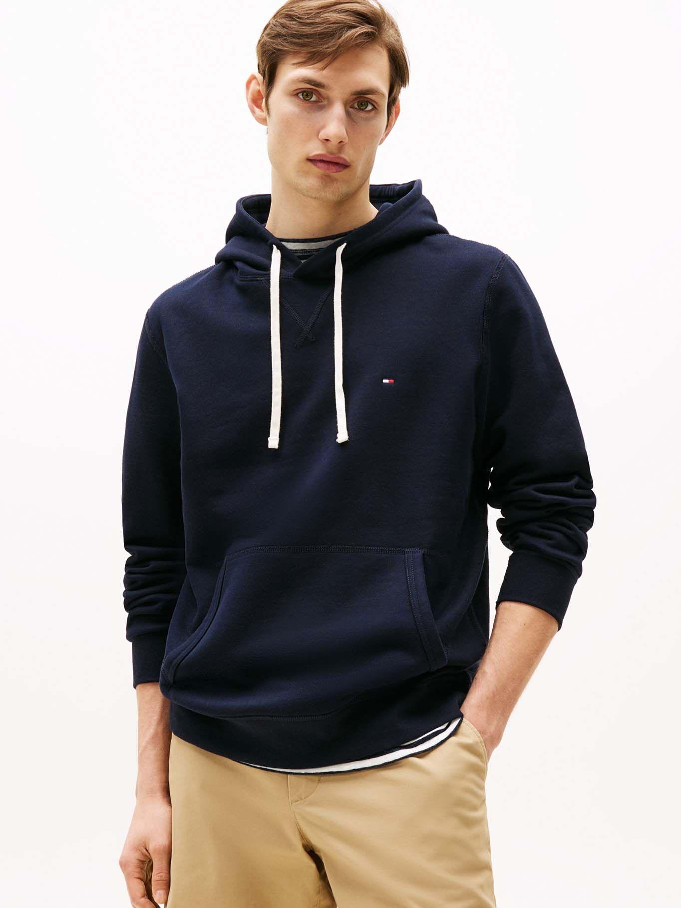 Polerón Hoodie Essential Con Logo Azul Tommy Hilfiger-0