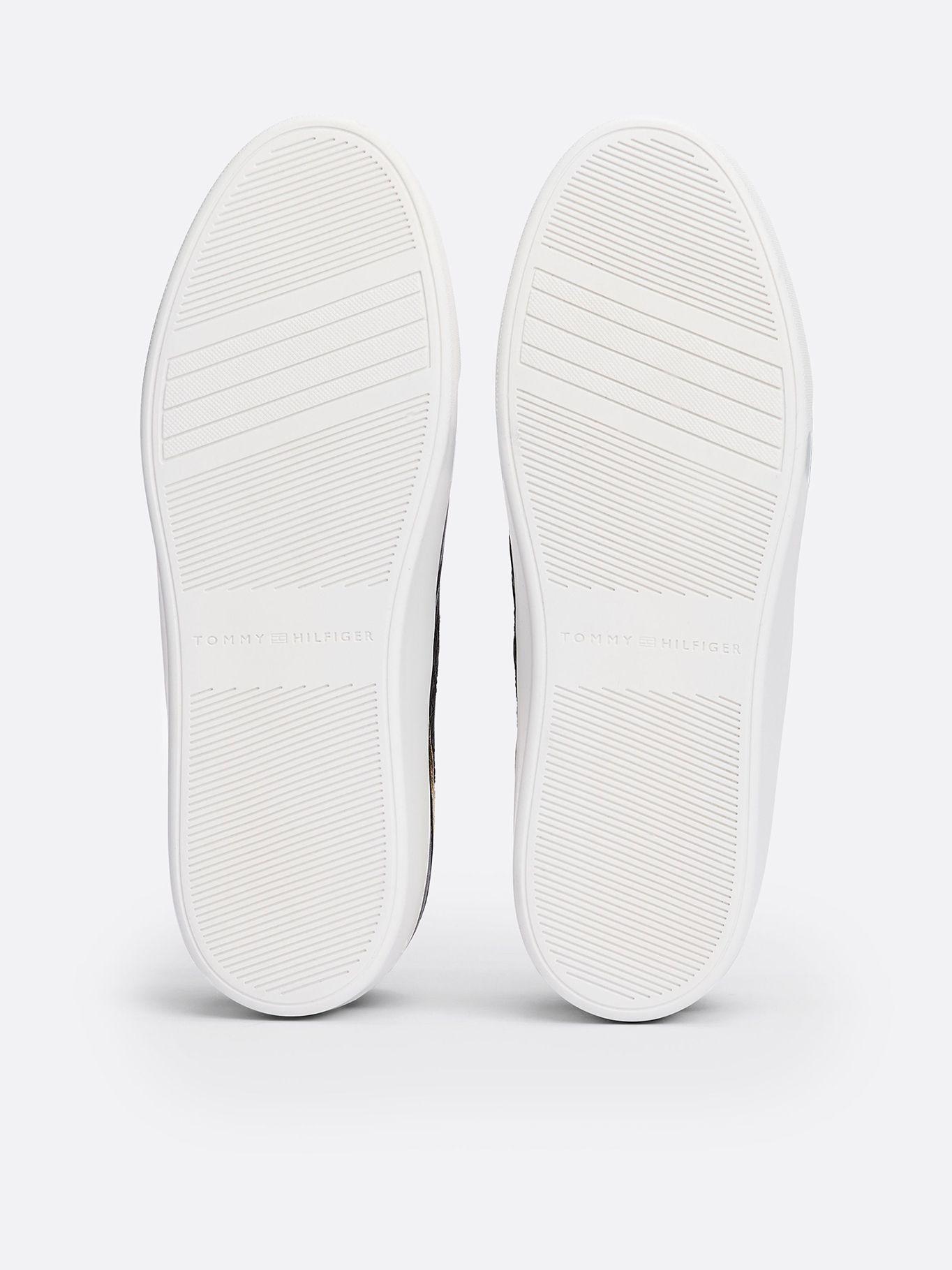 Zapatillas Monogram De Cuero Negro Tommy Hilfiger-3