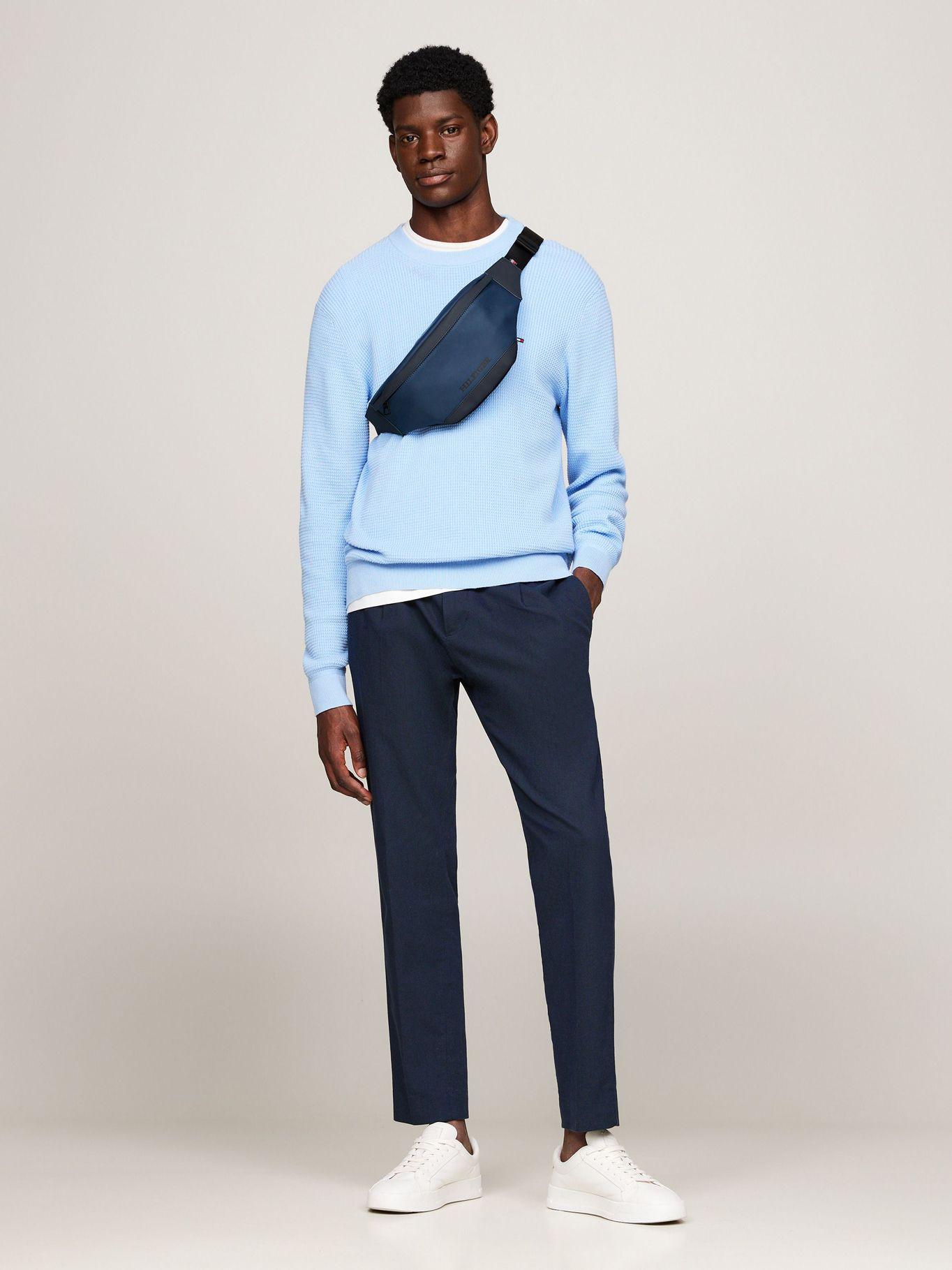 Banano Color Block Monotype Logo Azul Tommy Hilfiger-1