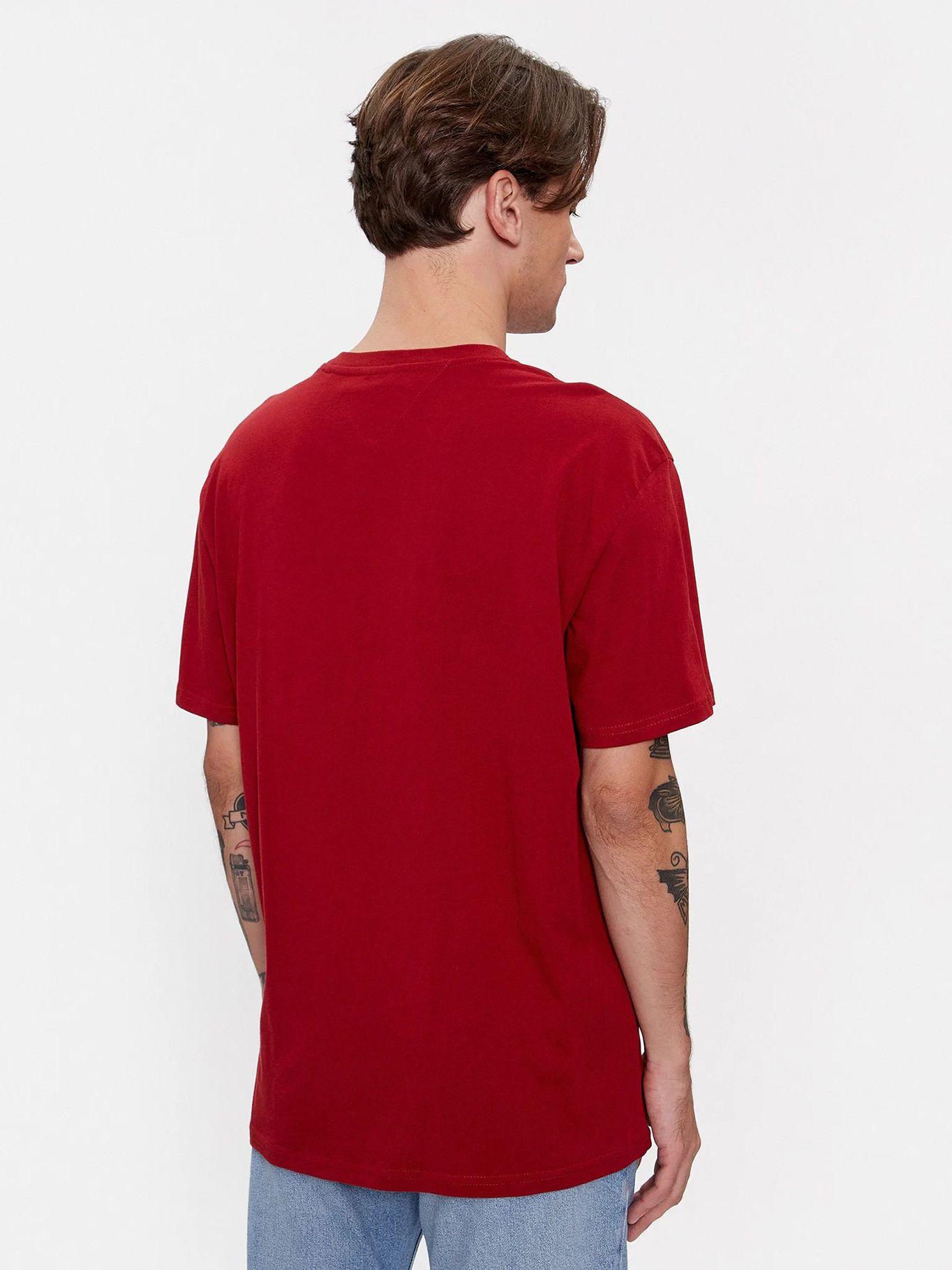 Polera Regular Linear Logo Rojo Tommy Hilfiger-2