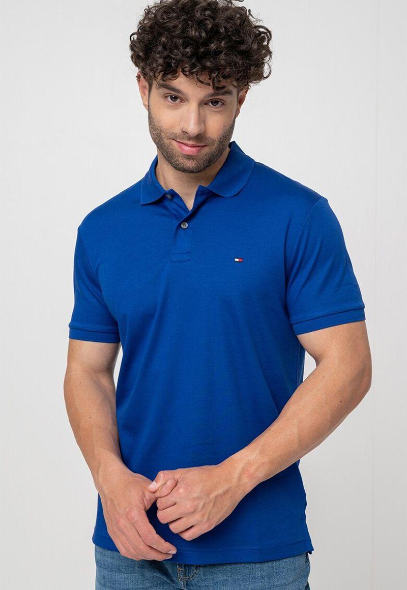 Polo Liquid Cotton Regular Fit Azul Tommy Hilfiger-0