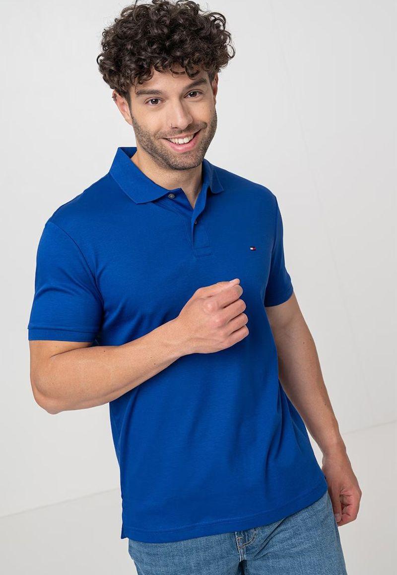 Polo Liquid Cotton Regular Fit Azul Tommy Hilfiger-1