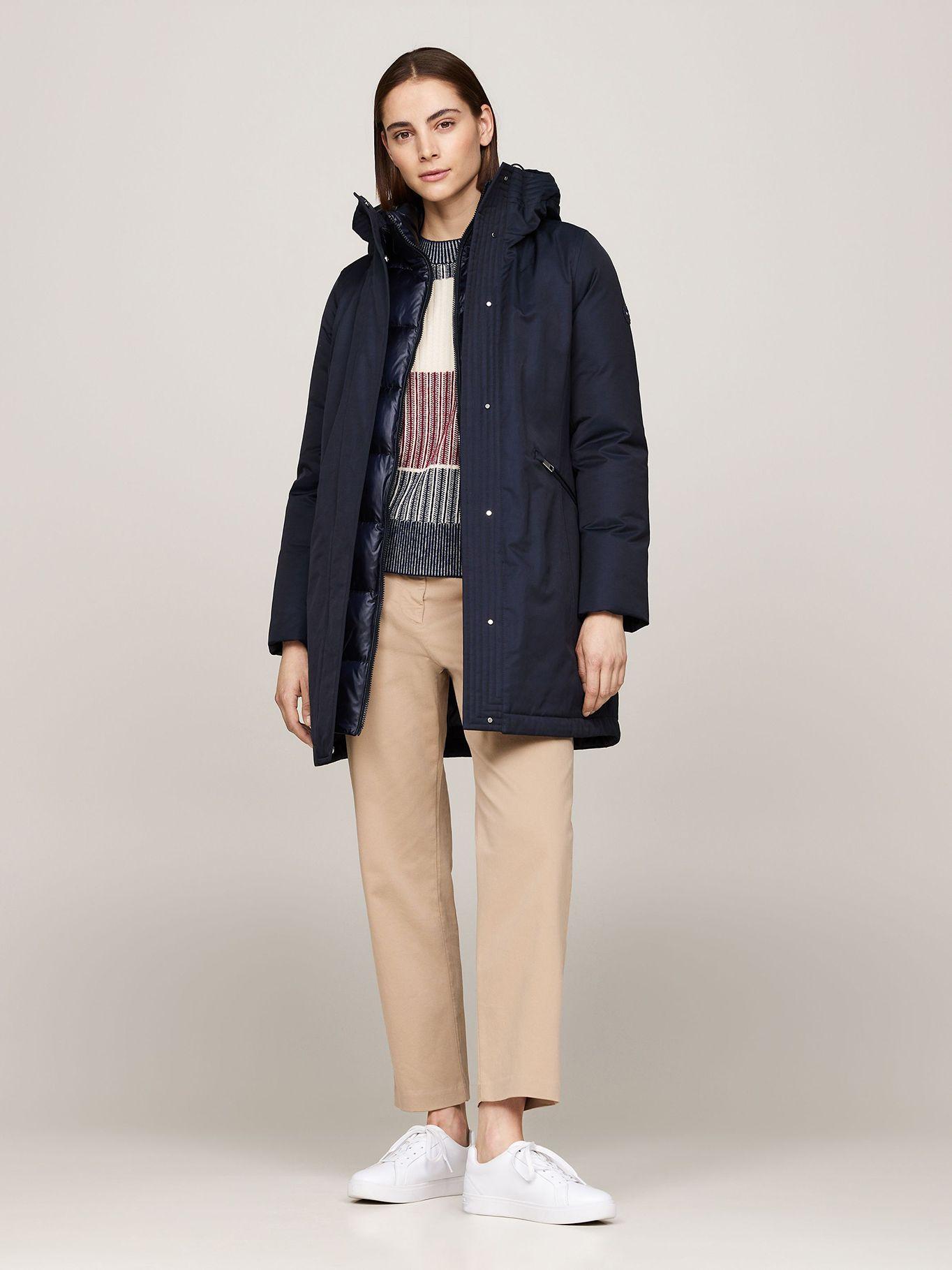 Parka Acolchada Con Gorro Azul DW5 Tommy Hilfiger-1