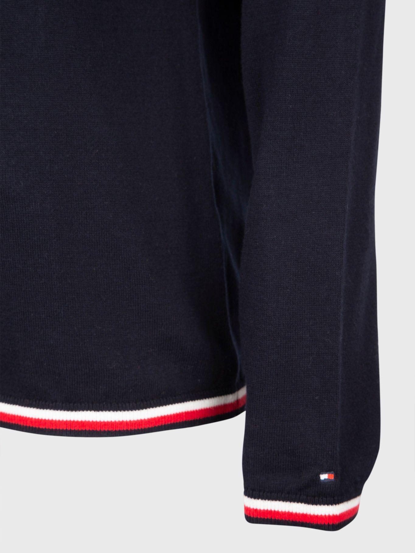 Sweater Classics Logo Crest Azul Tommy Hilfiger-3