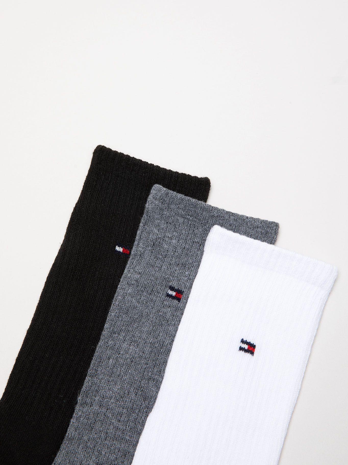 5 Pack Pares De Calcetines Athletic Gris Tommy Hilfiger-2