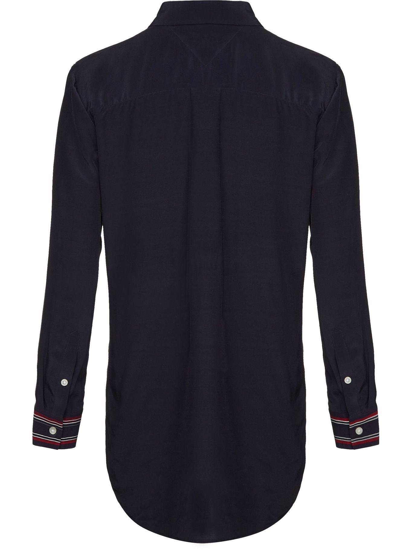 Camisa Regular Fit Classic Logo Azul Tommy Hilfiger-1