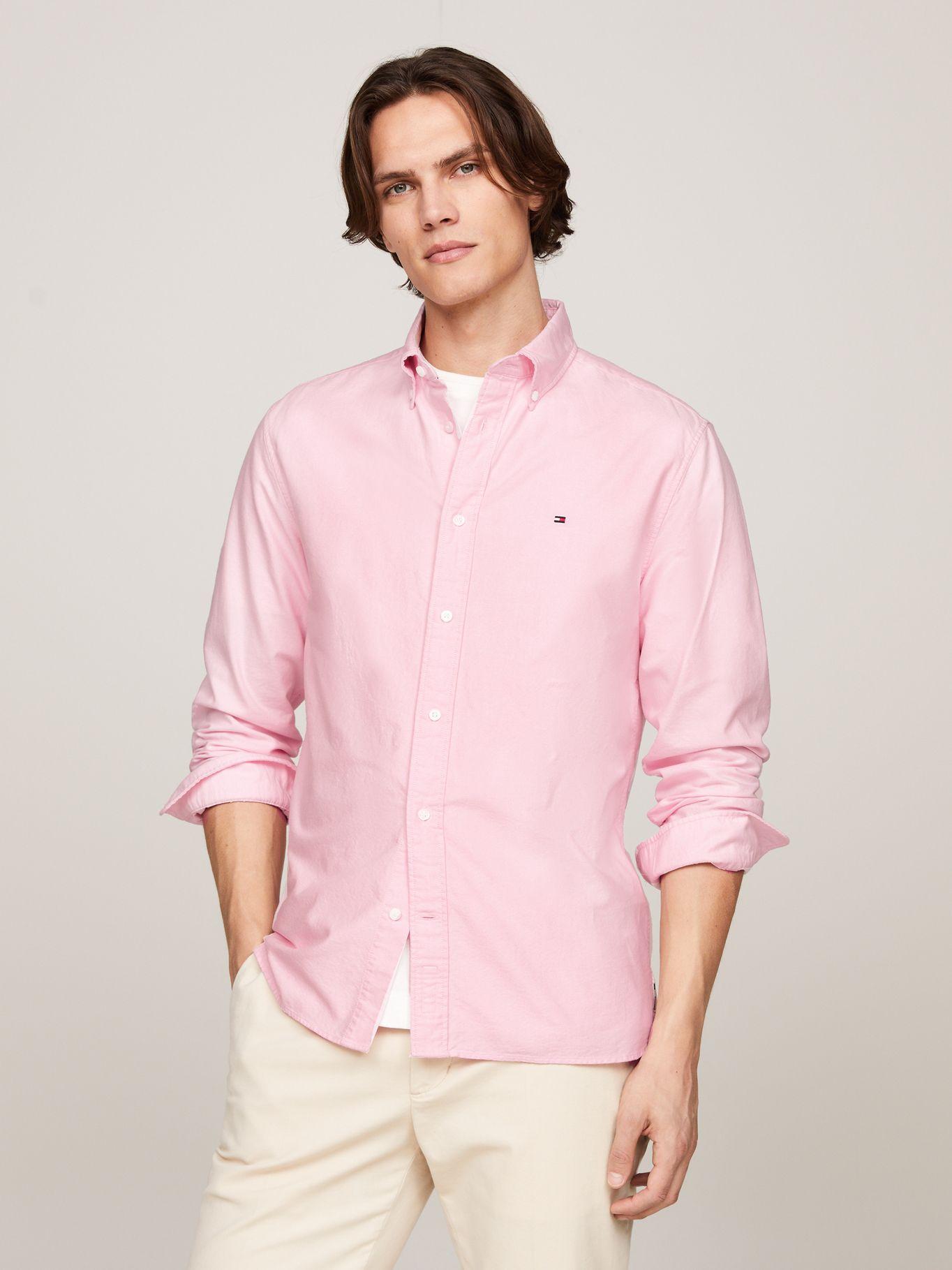 Camisa Oxford Heritage Regular Fit Rosado Tommy Hilfiger-0