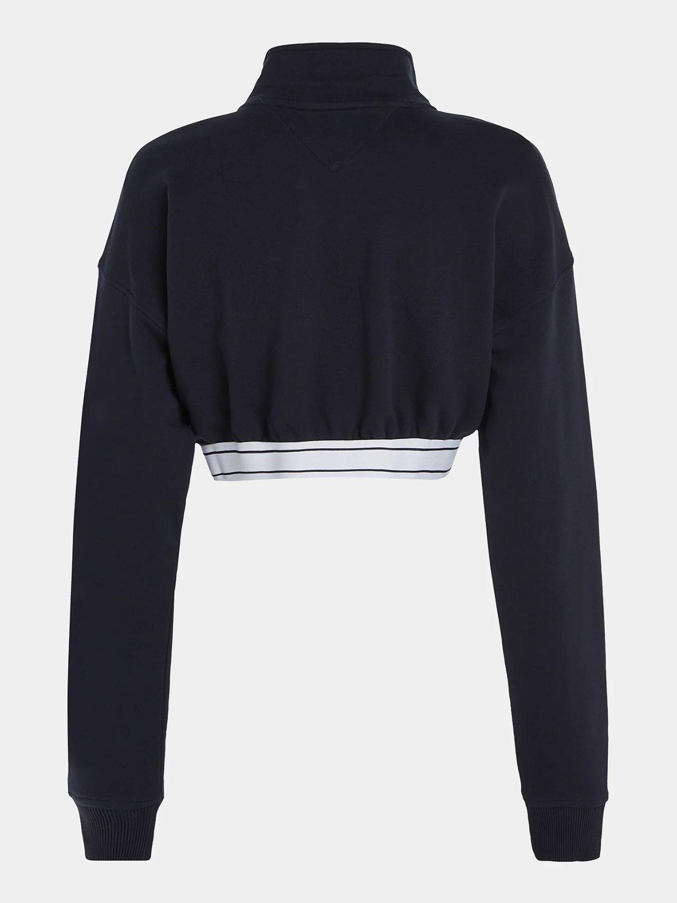 Polerón Con Cierre Cropped Azul Tommy Jeans-4