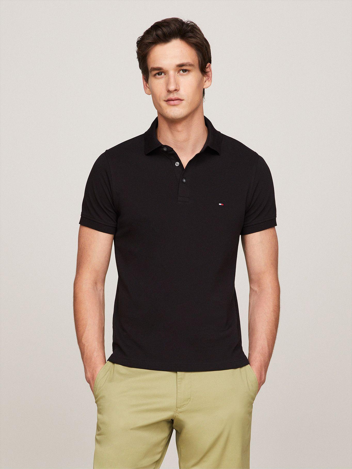 Polo Slim Fit Logo 1985 Negro Tommy Hilfiger-0