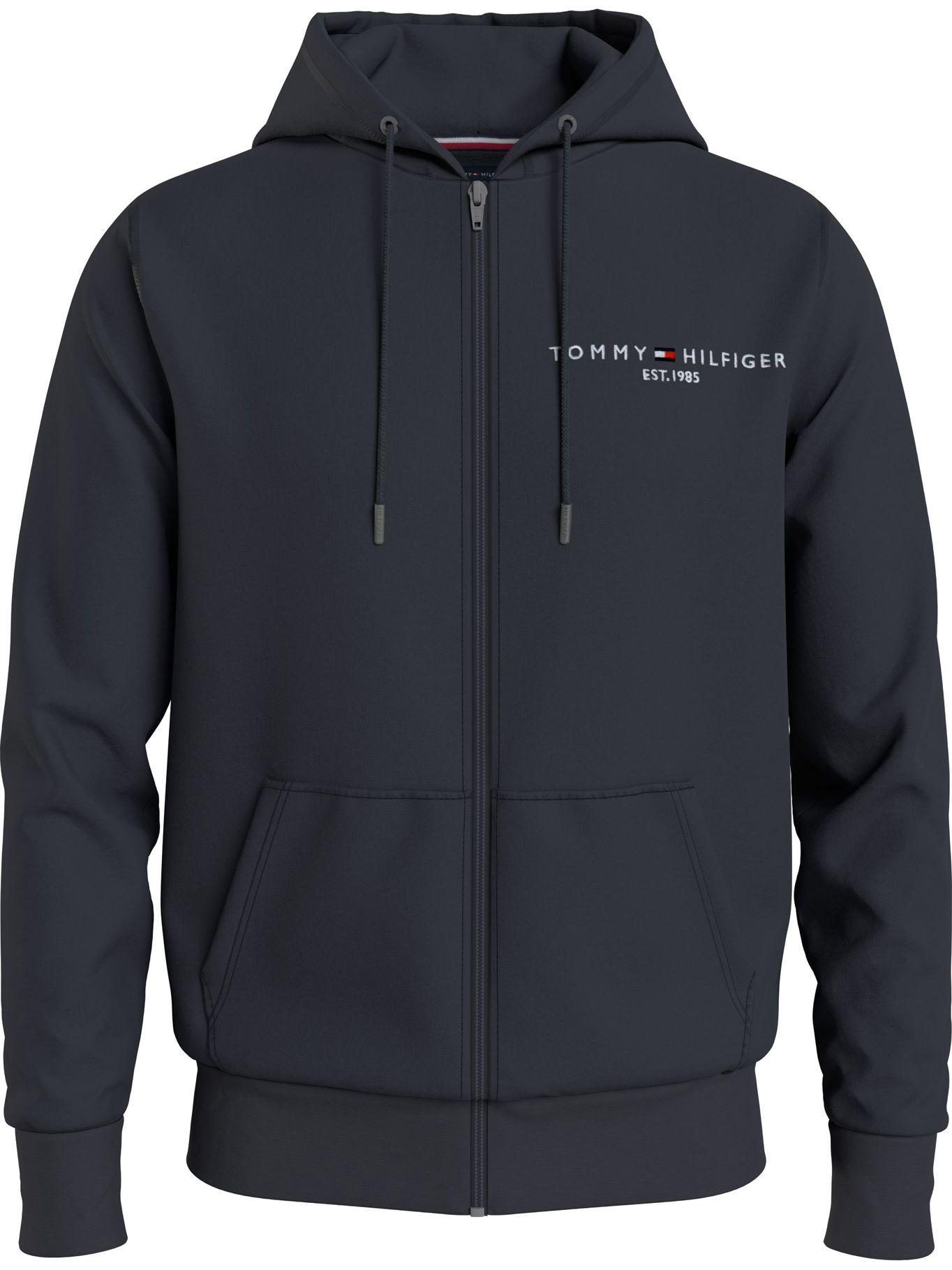 Polerón Hoodie Logo Y Cierre Azul Tommy Hilfiger-0