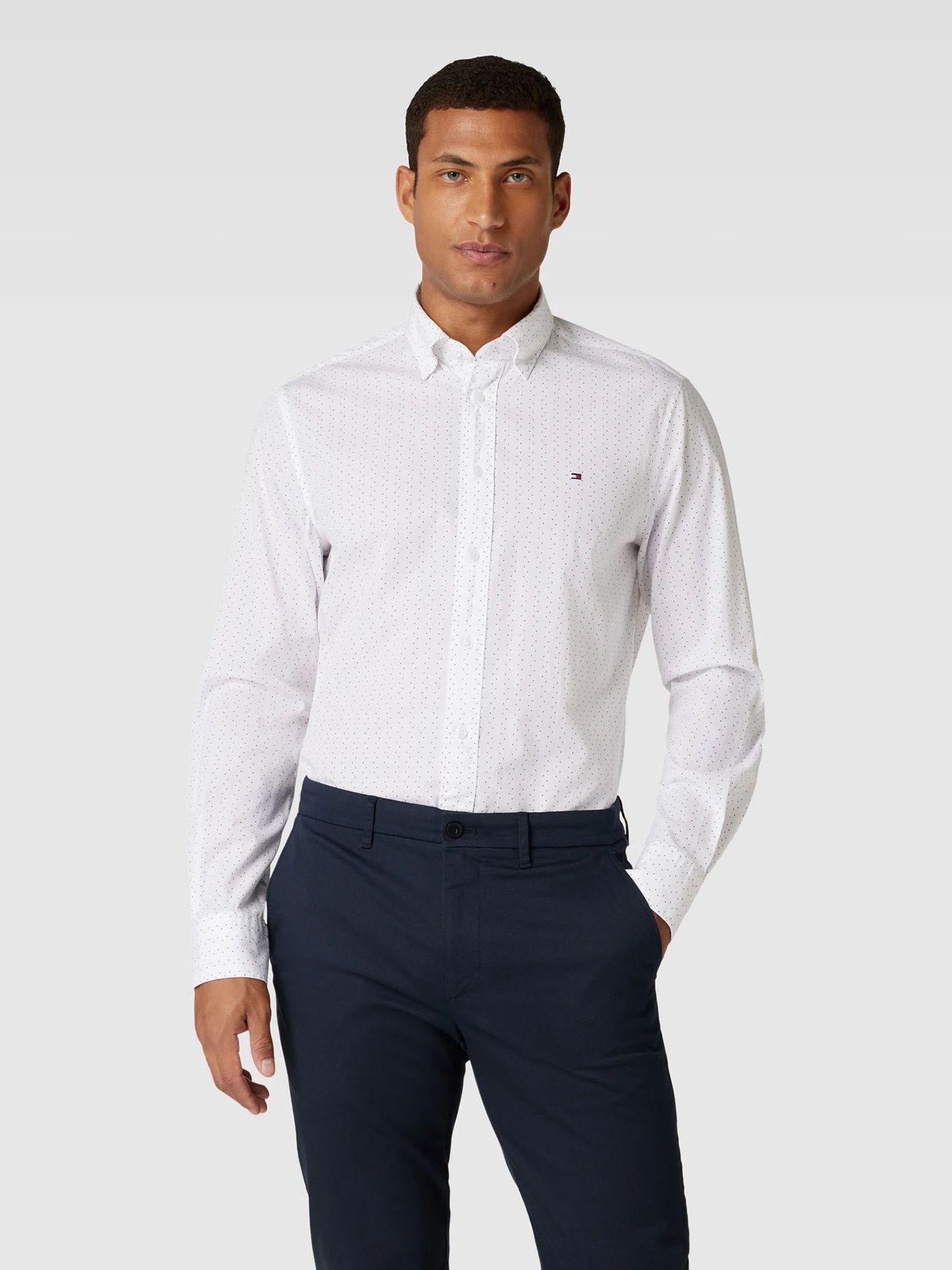 Camisa Print De Puntos Blanco Tommy Hilfiger-0