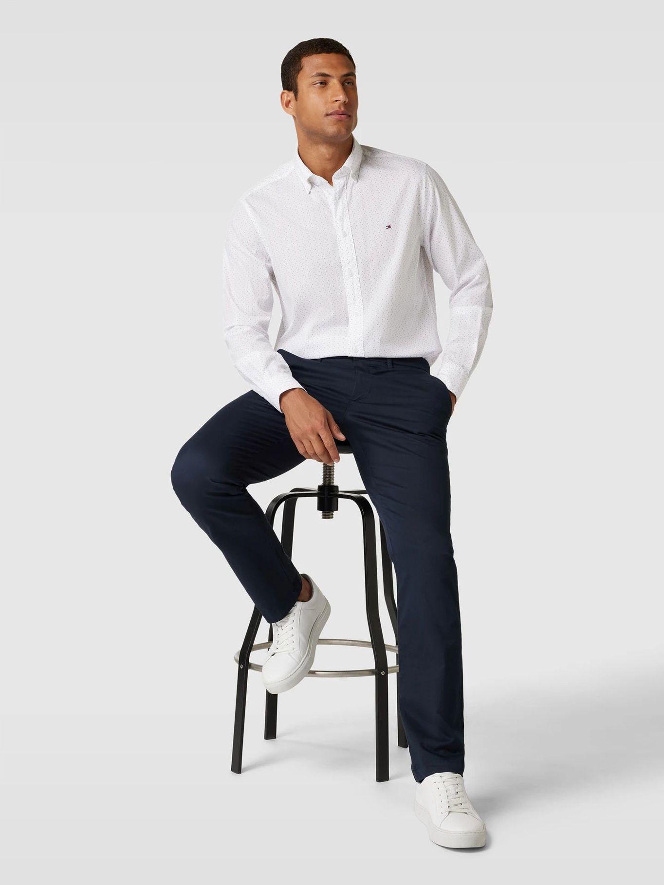 Camisa Print De Puntos Blanco Tommy Hilfiger-3