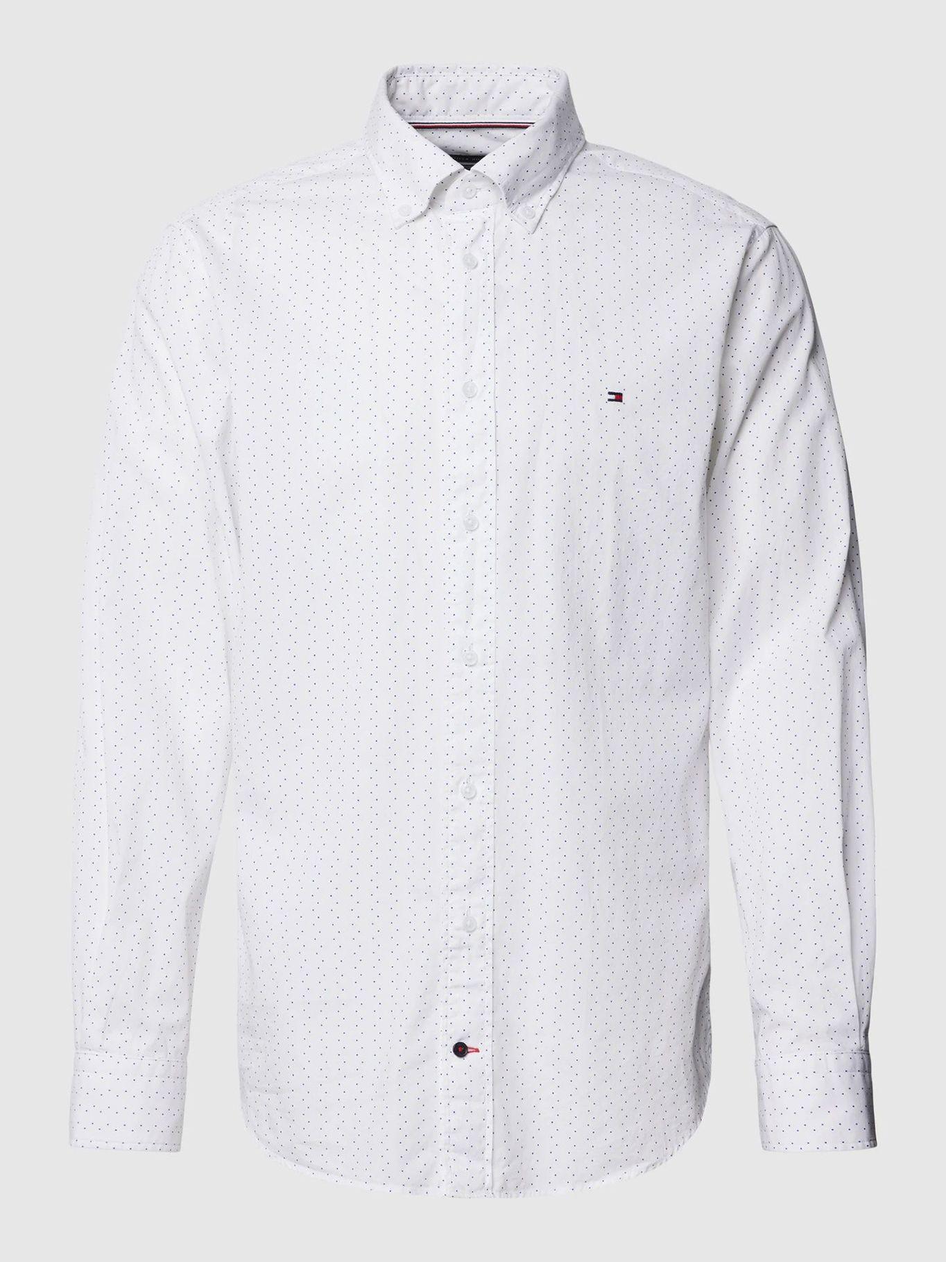 Camisa Print De Puntos Blanco Tommy Hilfiger-4