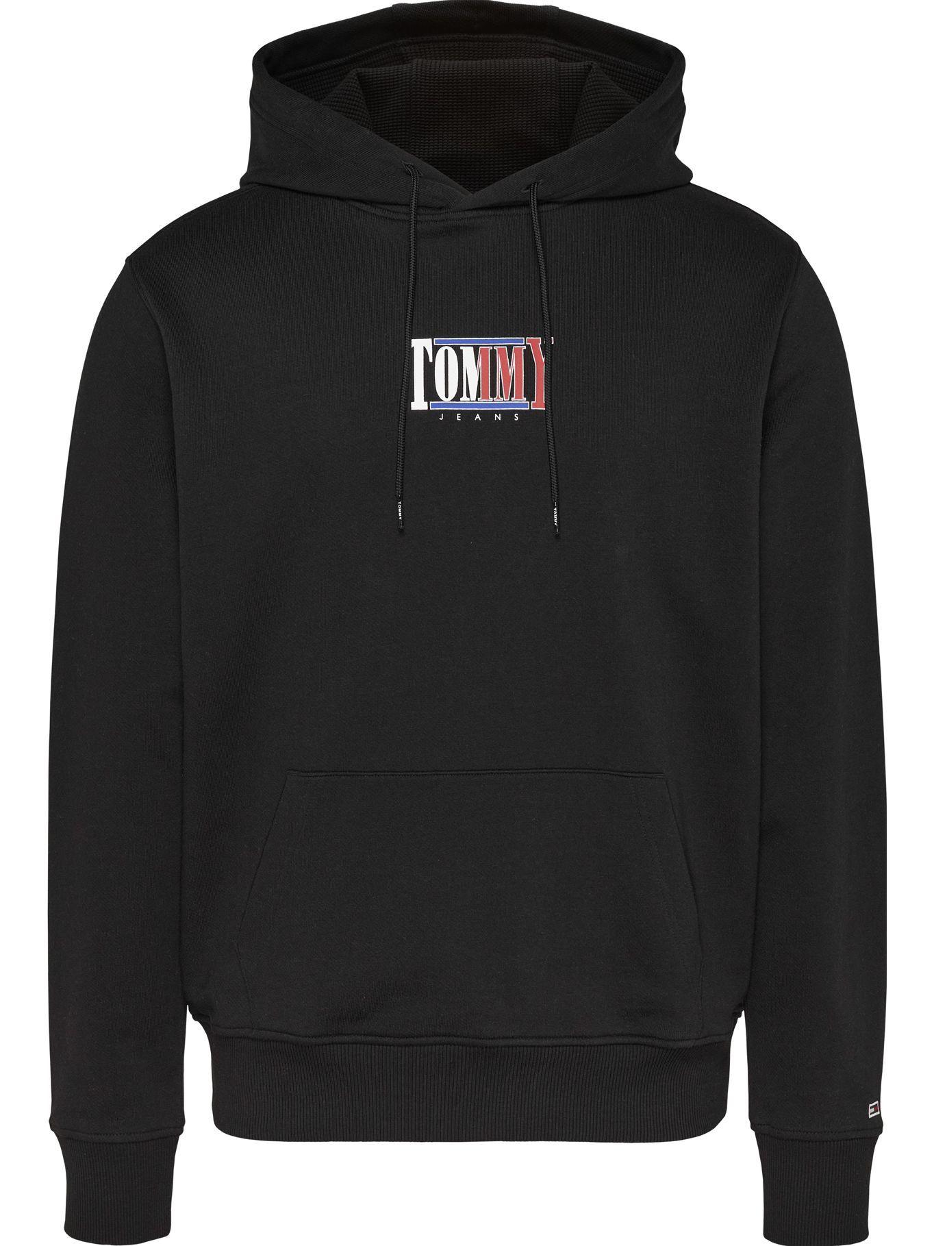 Polerón Hoodie Essential Graphic Negro Tommy Jeans-0