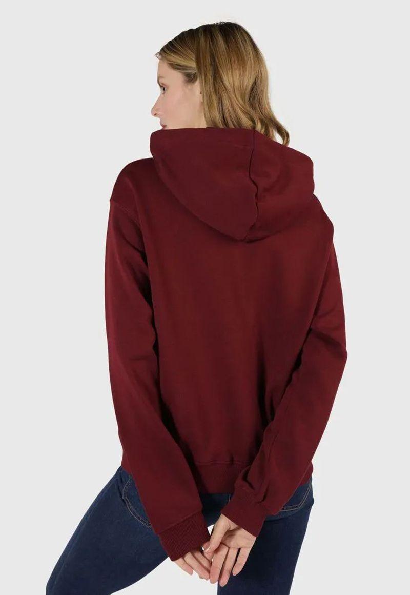 Polerón Hoodie Con Logo Monotype Burdeo Tommy Hilfiger-2