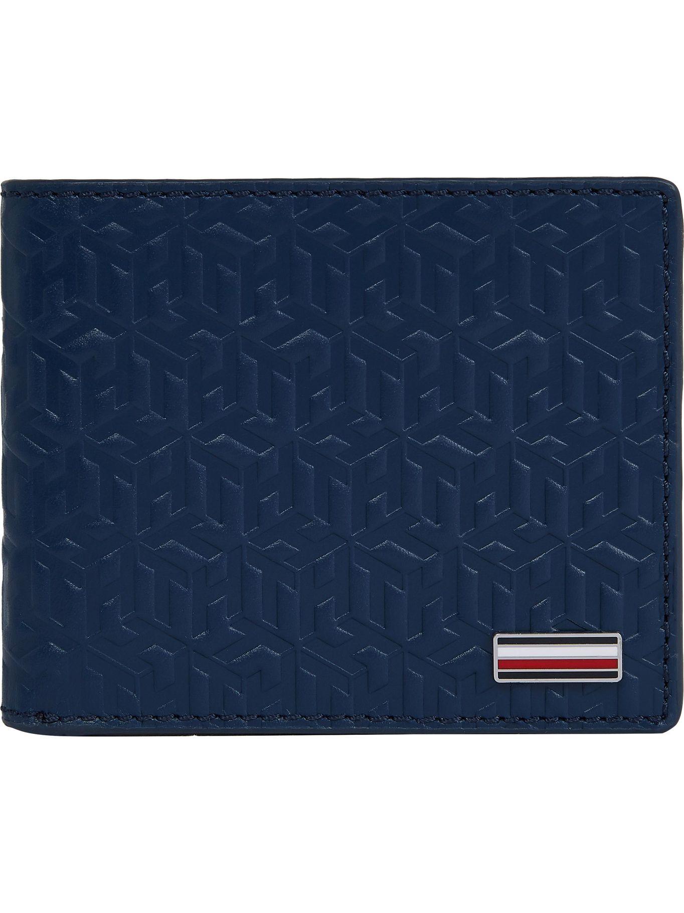 Billetera Monogram Logo Azul Tommy Hilfiger JN2-0
