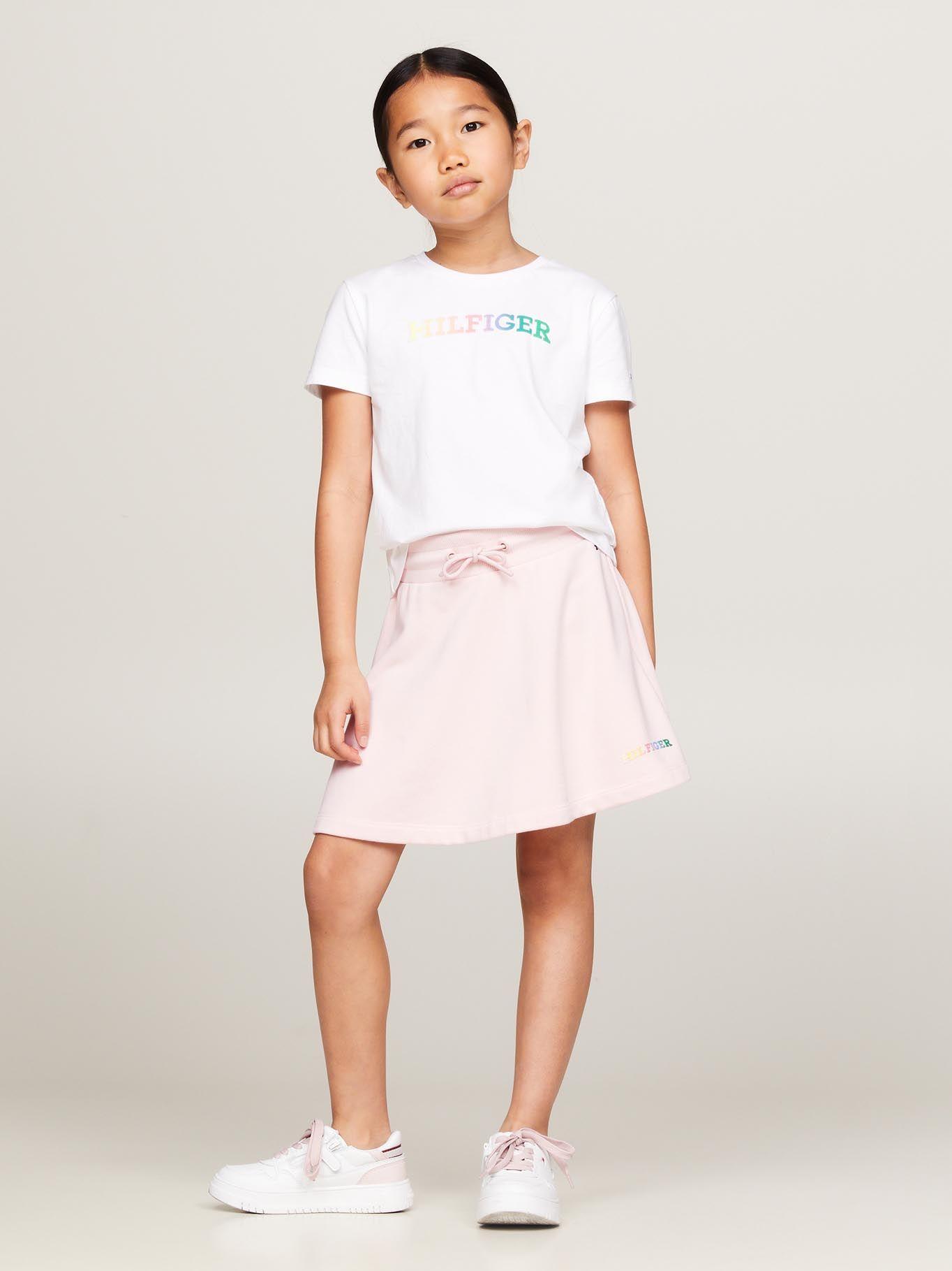 Falda Ajustable Con Logo Monotype Rosado Tommy Hilfiger-0