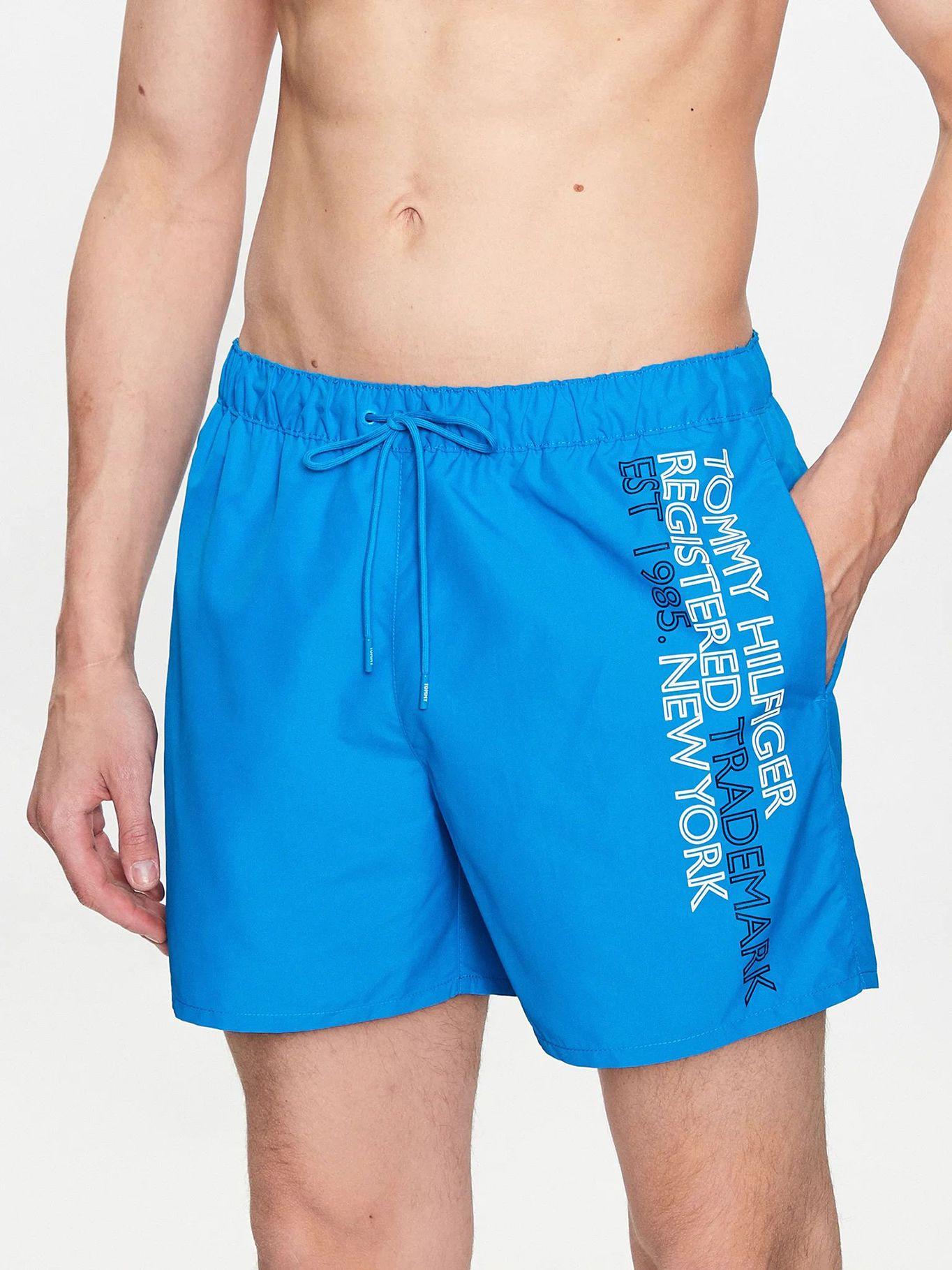 Traje De Baño Logo Est. 1985 Celeste Tommy Hilfiger-0