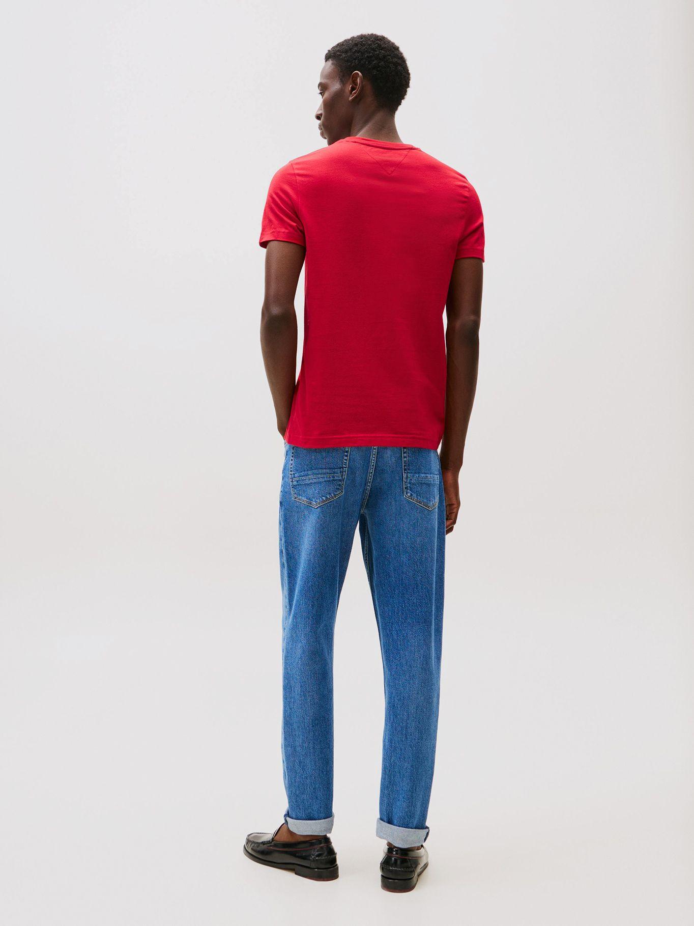 Polera Organic Cotton Slim XLD Rojo Tommy Hilfiger-2