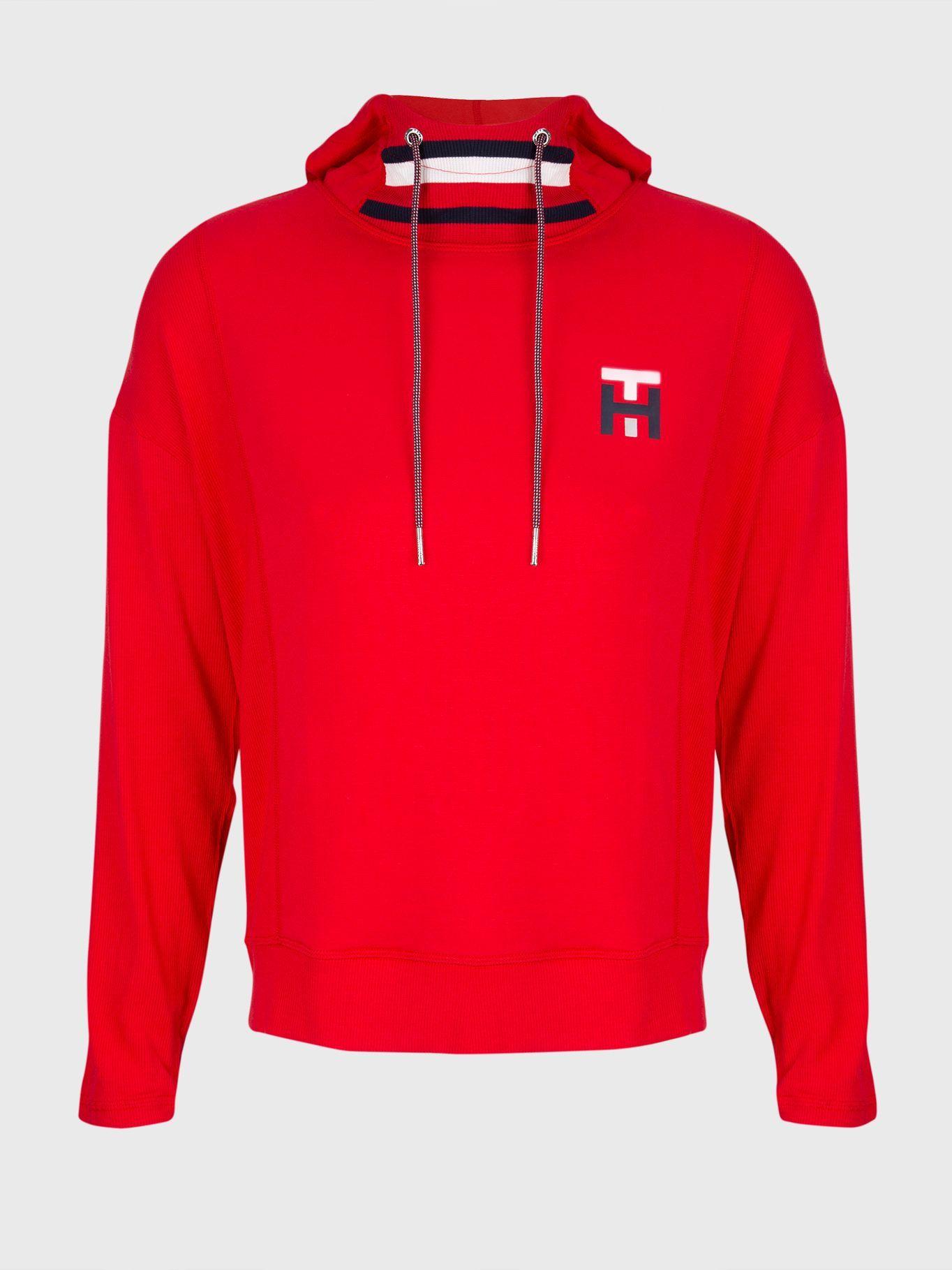 Poleron Hoodie Logo Gráfico Rojo Tommy Hilfiger-0