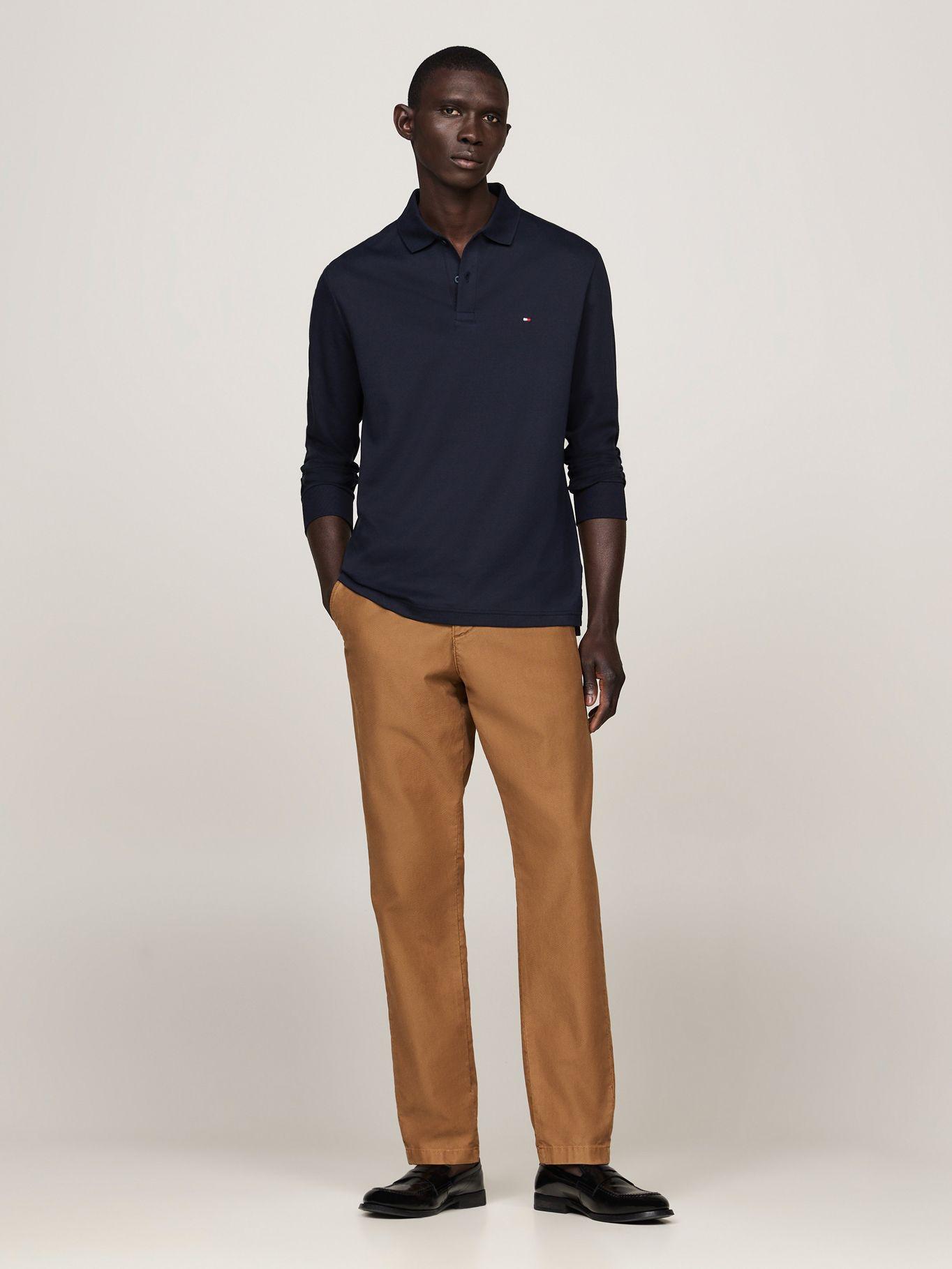 Polo Liquid Cotton Con Logo Azul Tommy Hilfiger-1