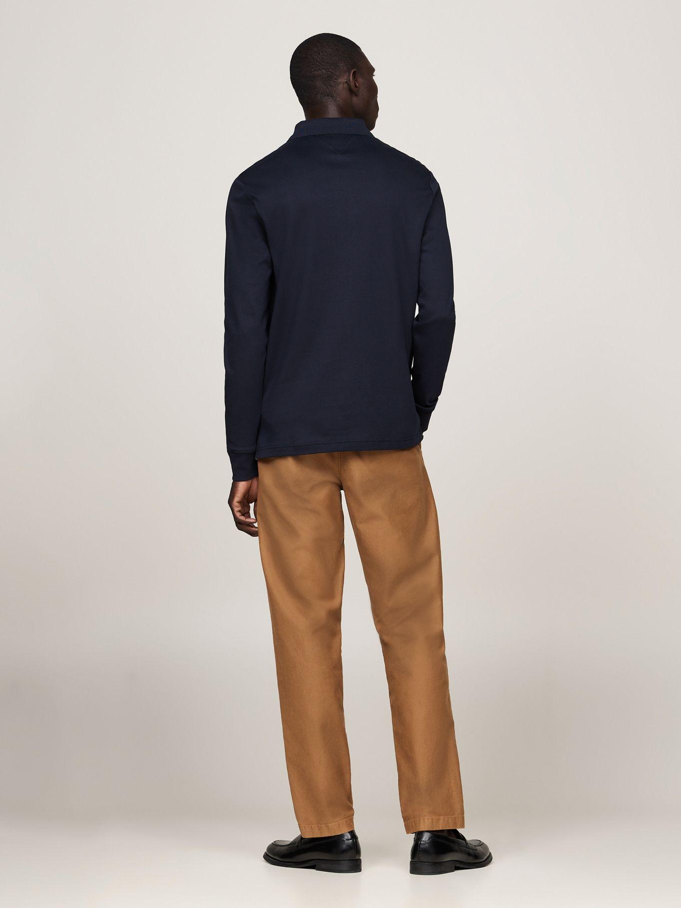 Polo Liquid Cotton Con Logo Azul Tommy Hilfiger-2