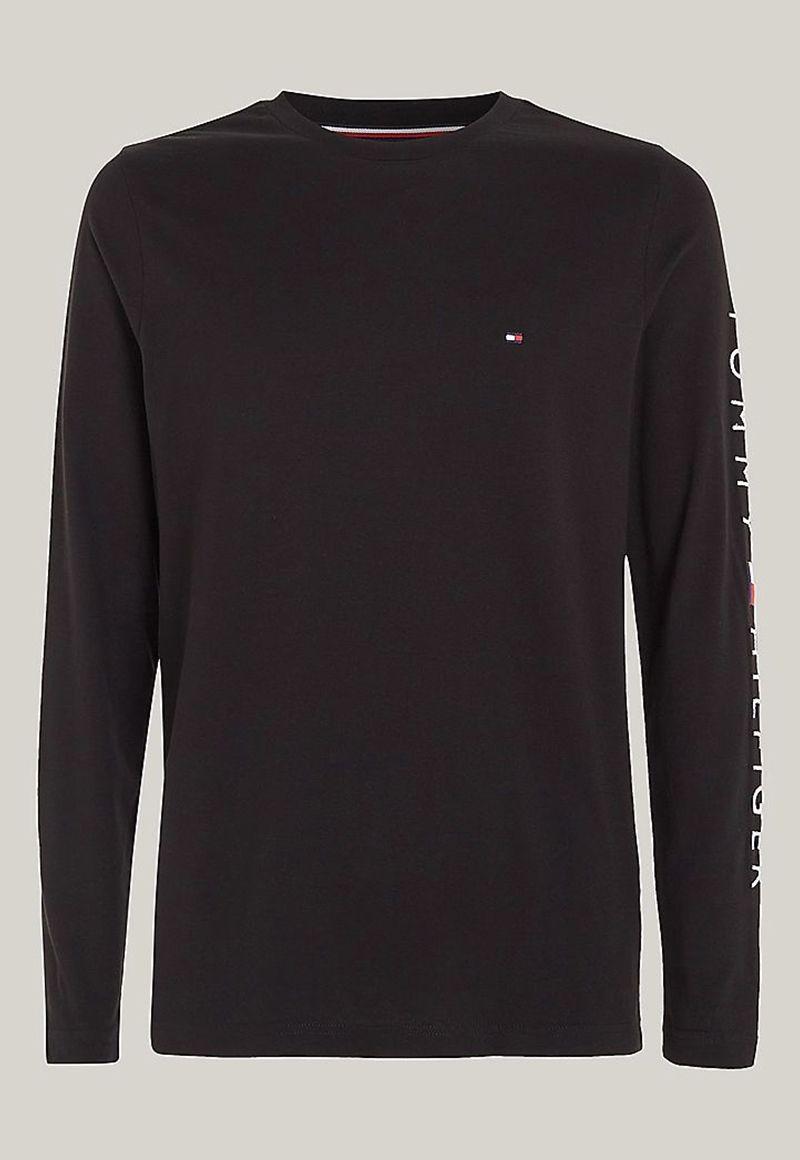 Polera Essential Flag Logo Negro Tommy Hilfiger-4