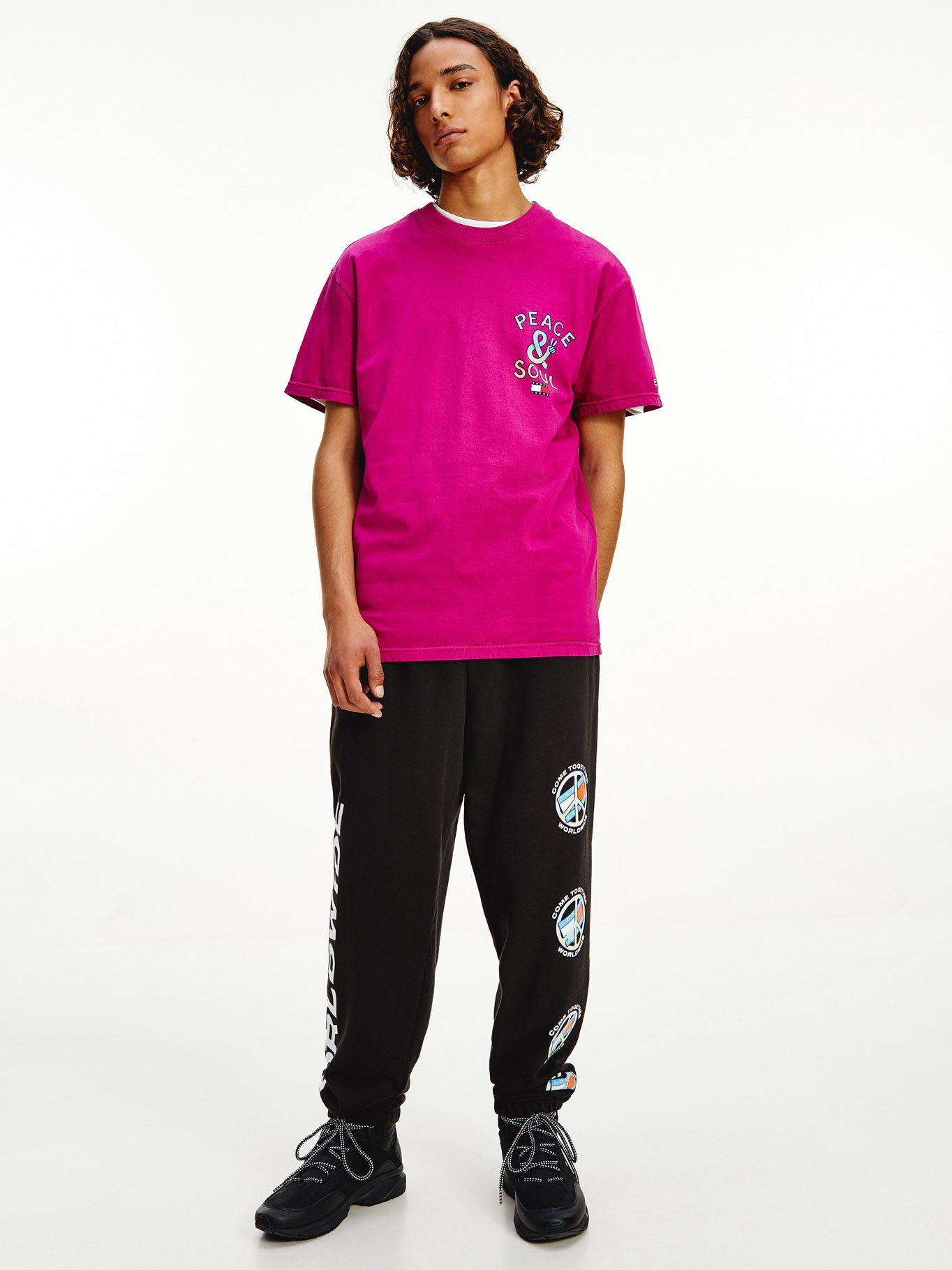 Polera Peace And Soul Fucsia Tommy Jeans F2-0